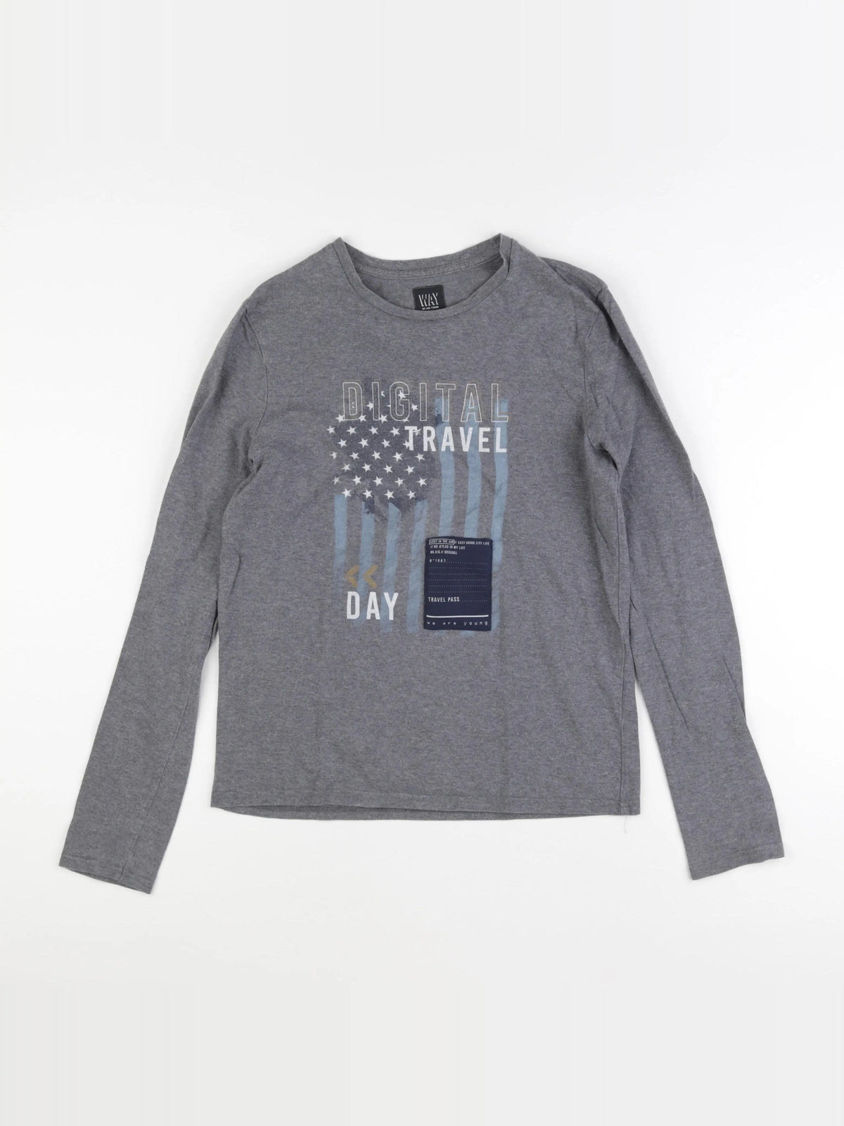 IKKS - tee-shirt gris - 14 ans