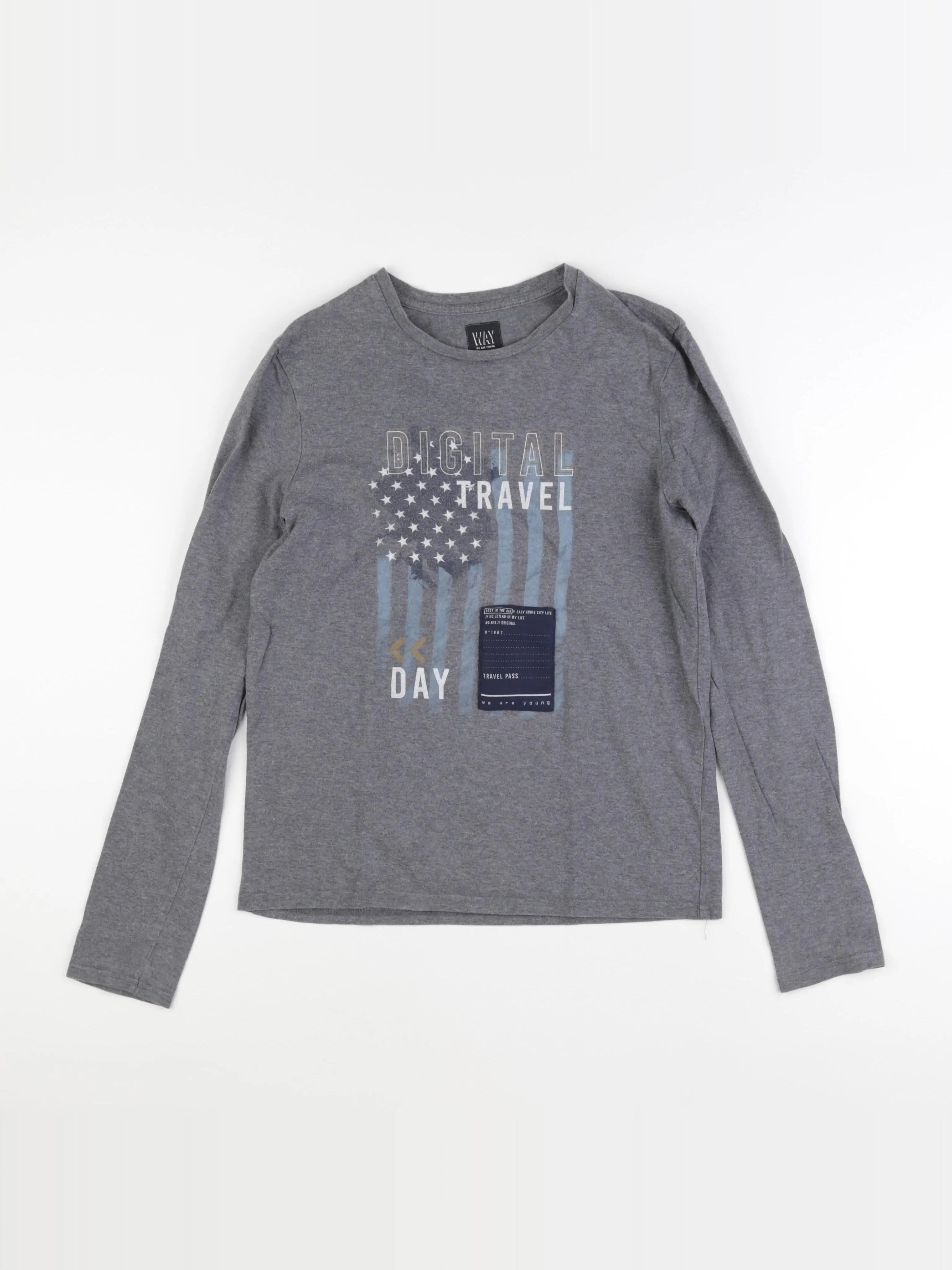 IKKS - tee-shirt gris - 14 ans