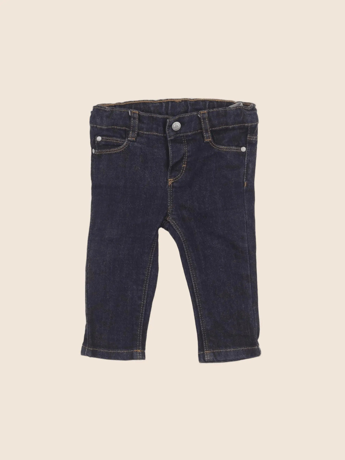 Petit Bateau - jean bleu - 6 mois