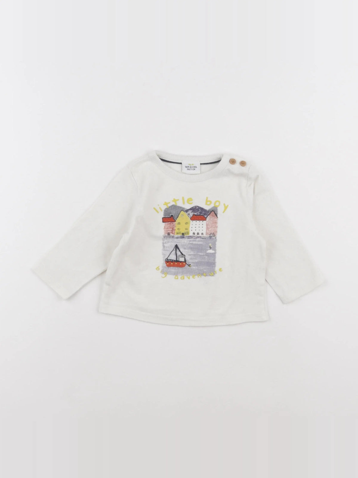 Tape à l'oeil - tee-shirt blanc - 9 mois