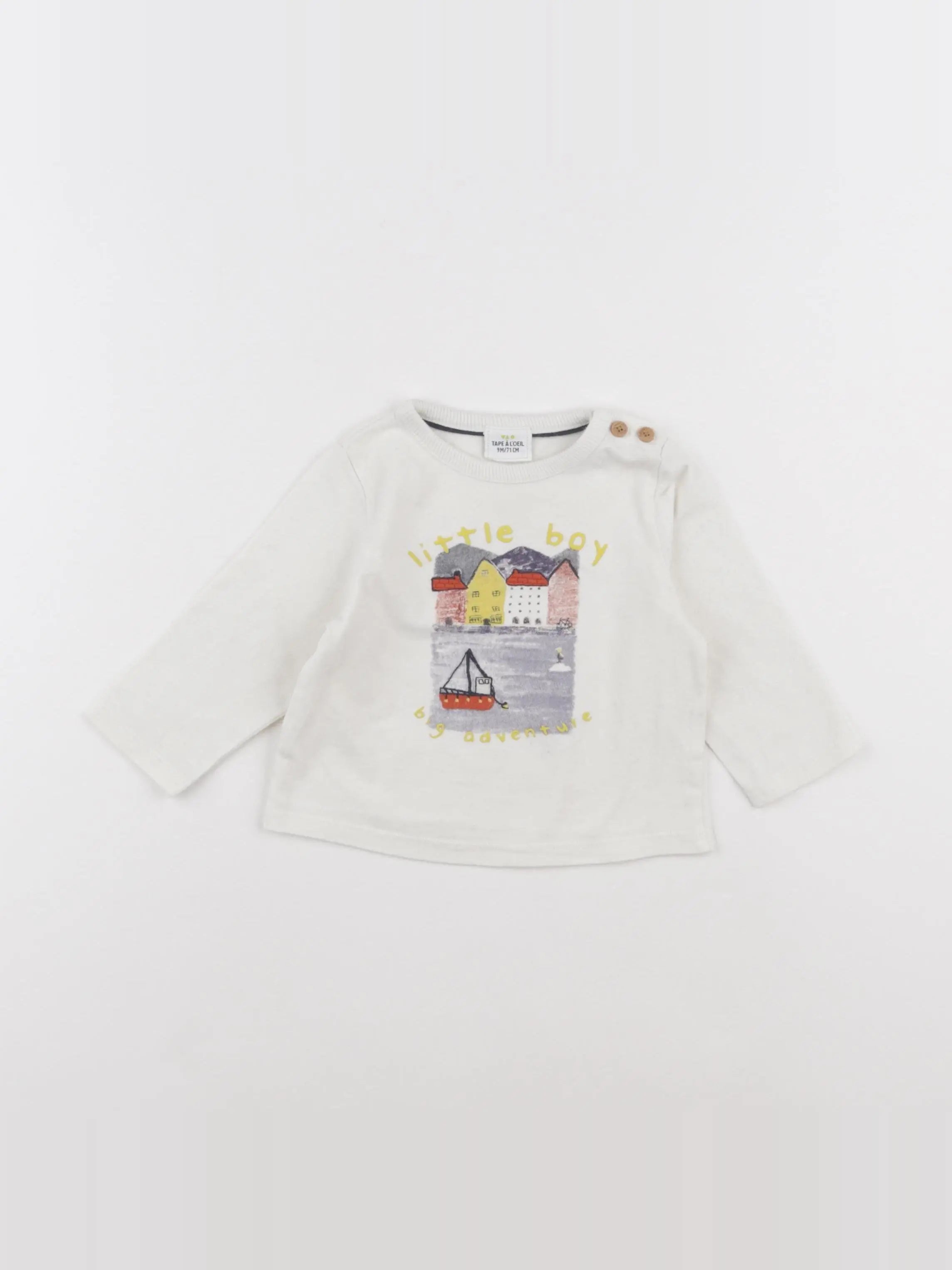 Tape à l'oeil - tee-shirt blanc - 9 mois