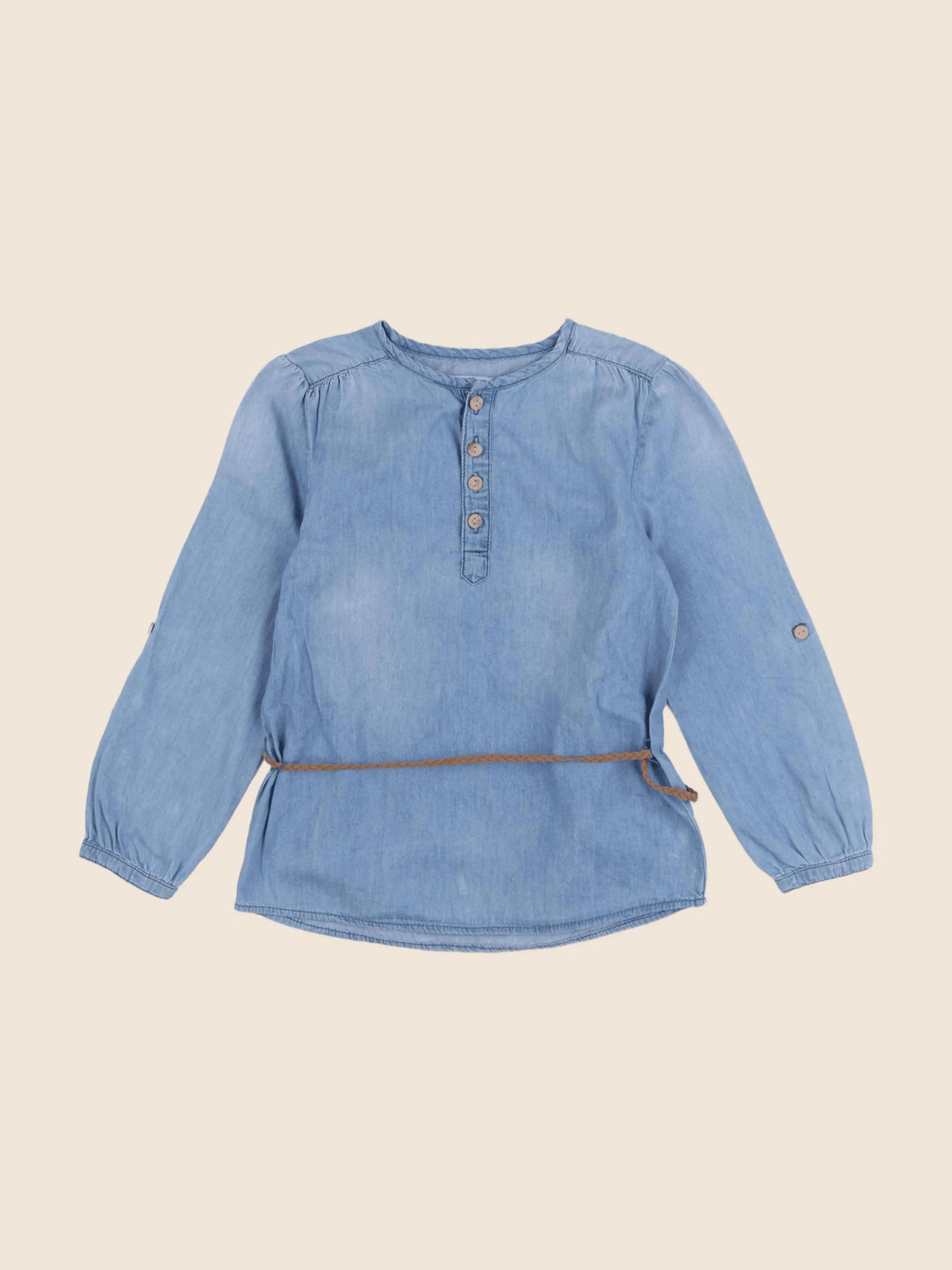Vertbaudet - blouse bleu - 8 ans