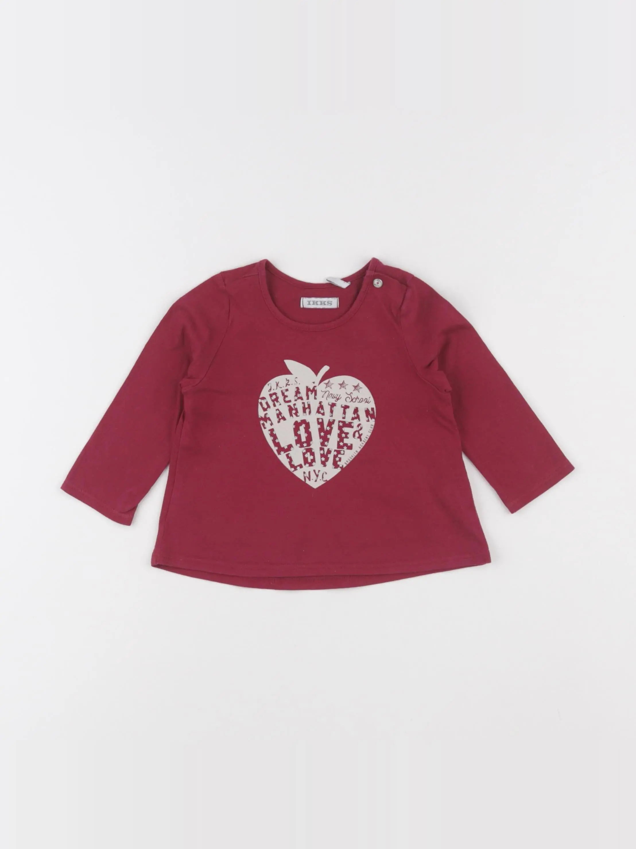 IKKS - tee-shirt rouge - 6 mois