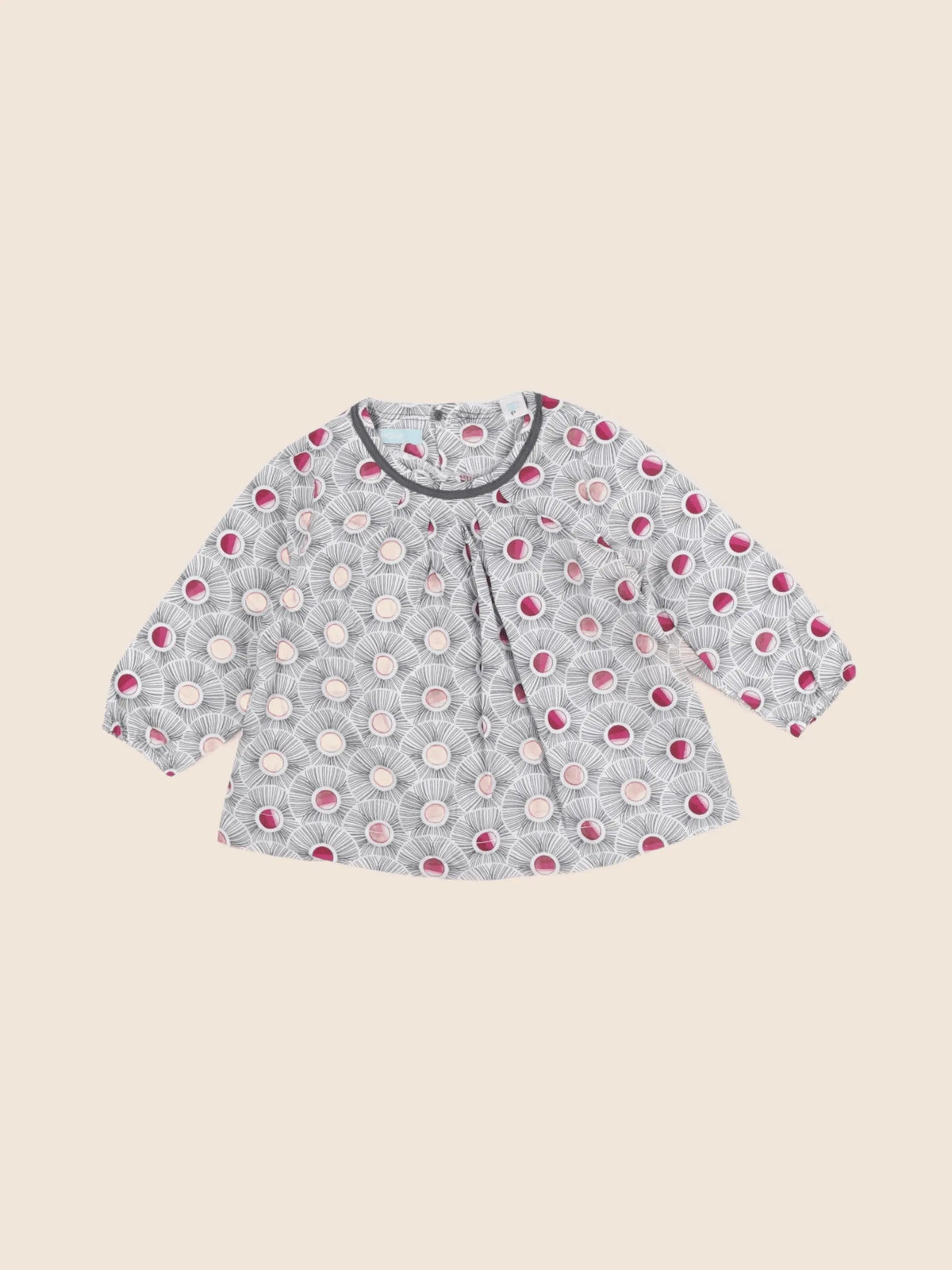 Obaïbi - blouse gris - 6 mois