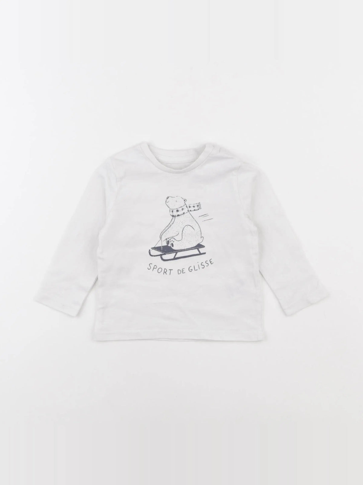 Vertbaudet - tee-shirt blanc - 9 mois