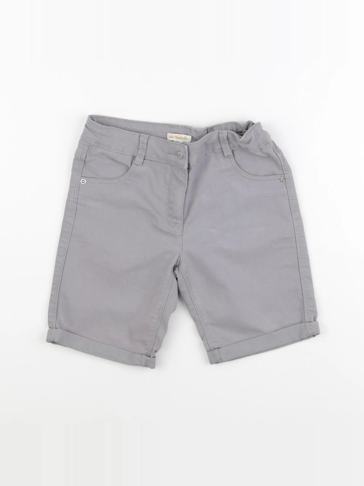 Vertbaudet - short gris - 9 ans