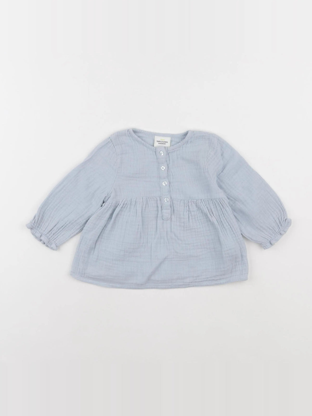 Tape à l'oeil - blouse bleu - 6 mois