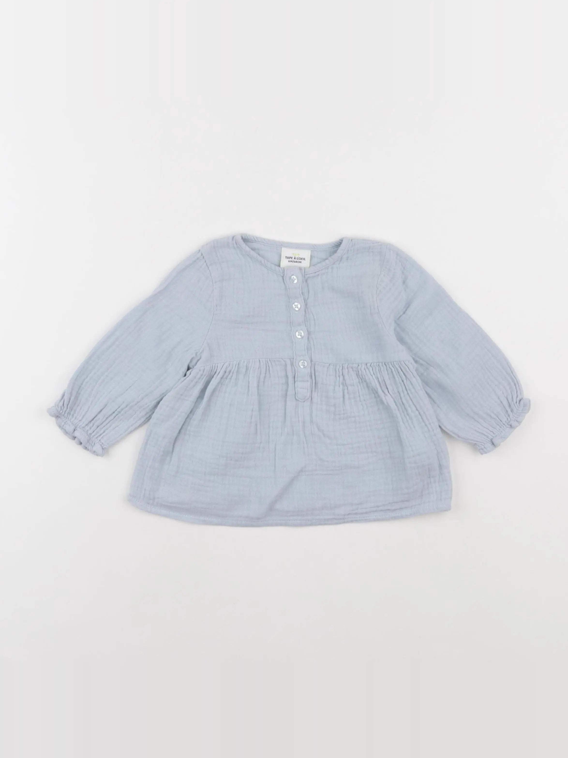 Tape à l'oeil - blouse bleu - 6 mois