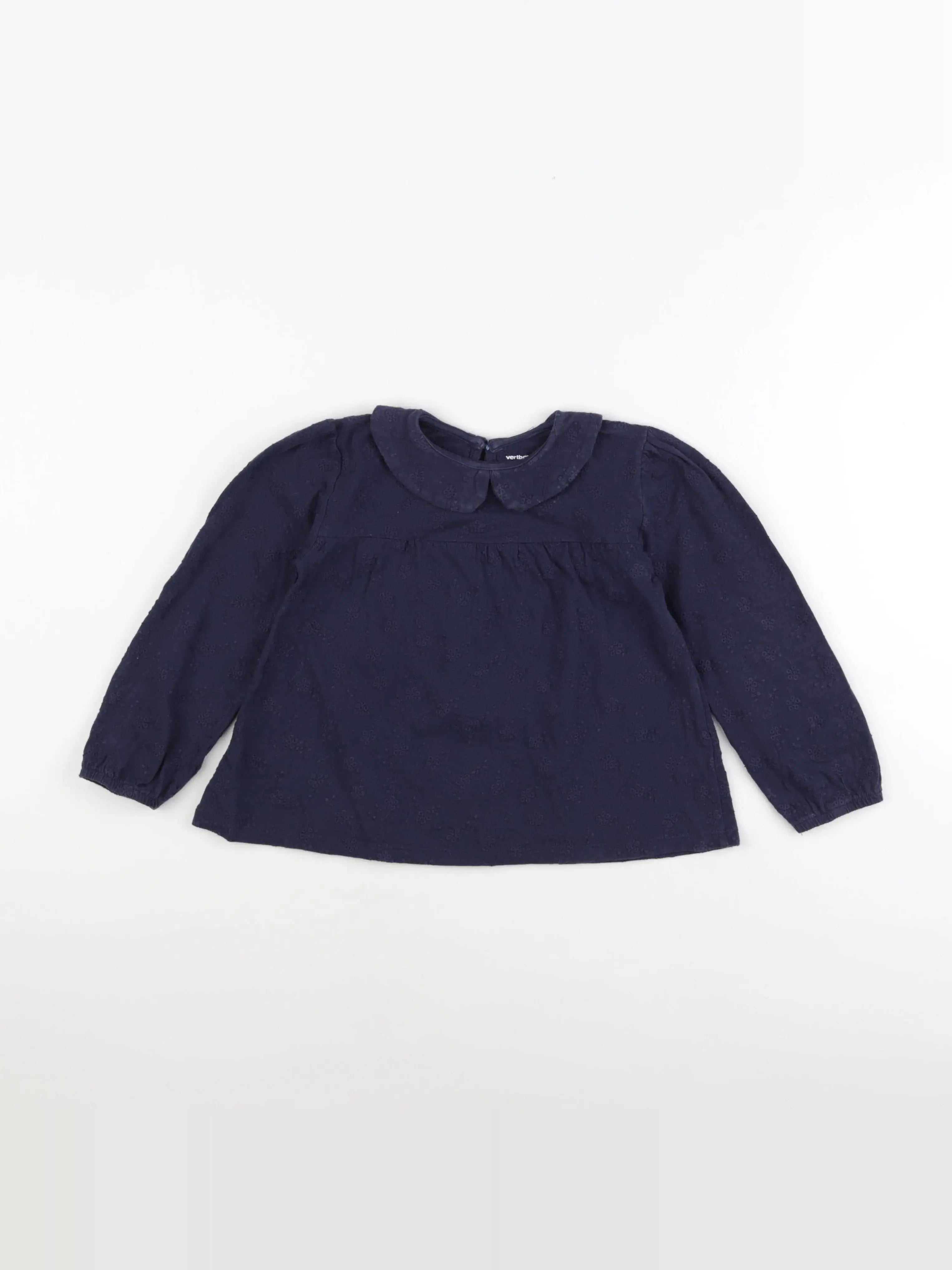 Vertbaudet - tee-shirt bleu - 8 ans