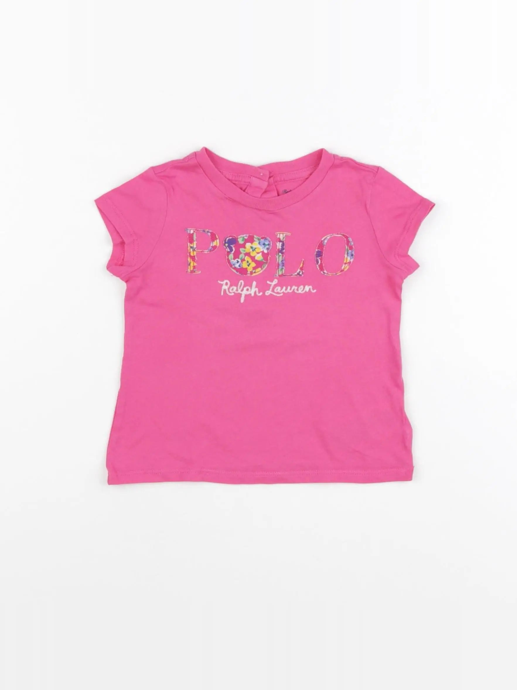 Ralph Lauren - tee-shirt rose - 9 mois