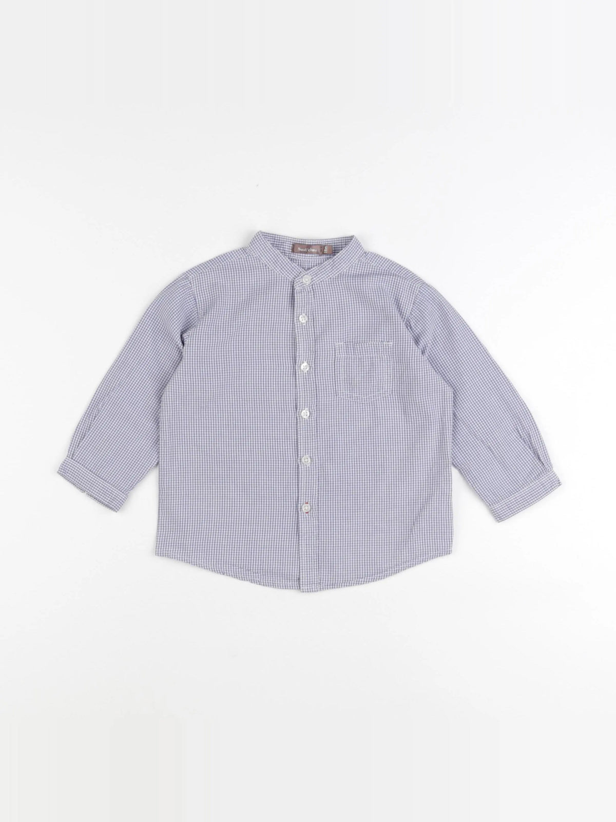 Boutchou - chemise bleu - 18 mois