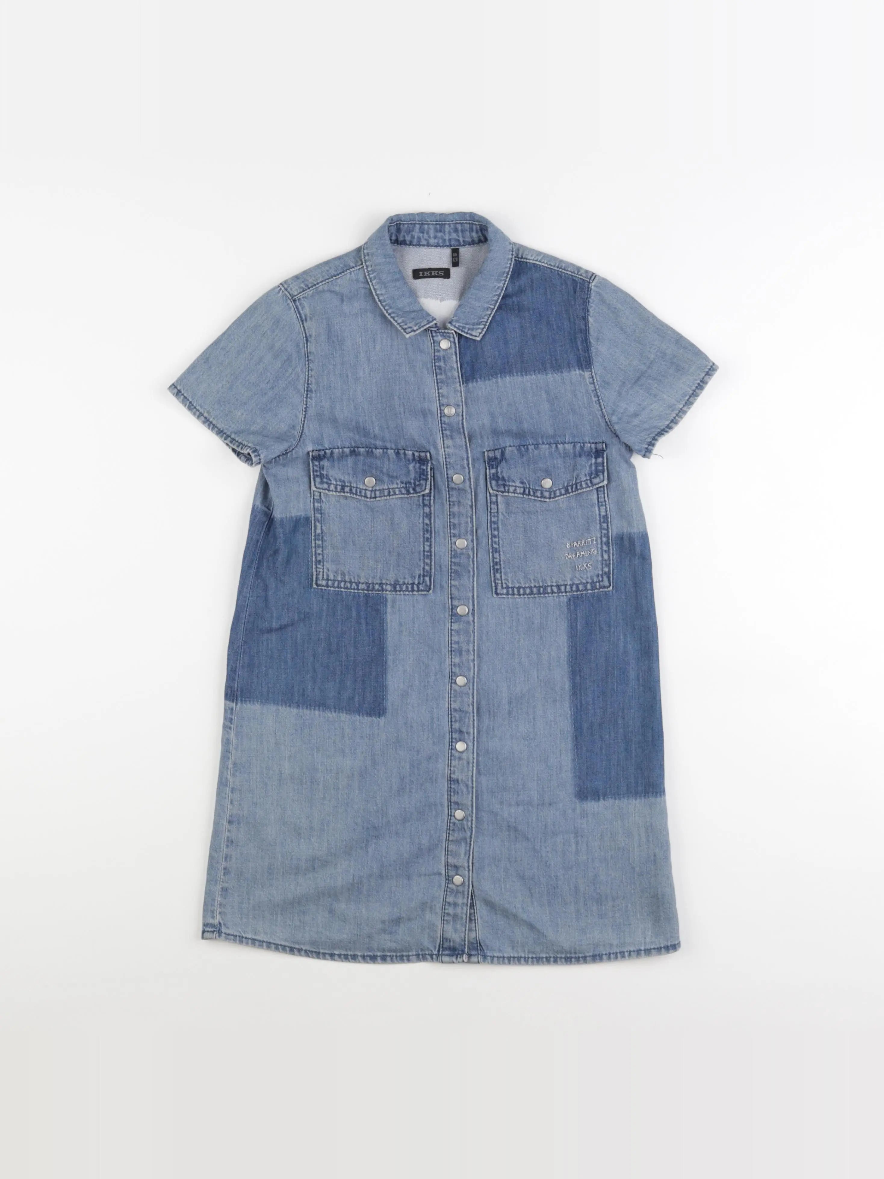 IKKS - robe bleu - 8 ans