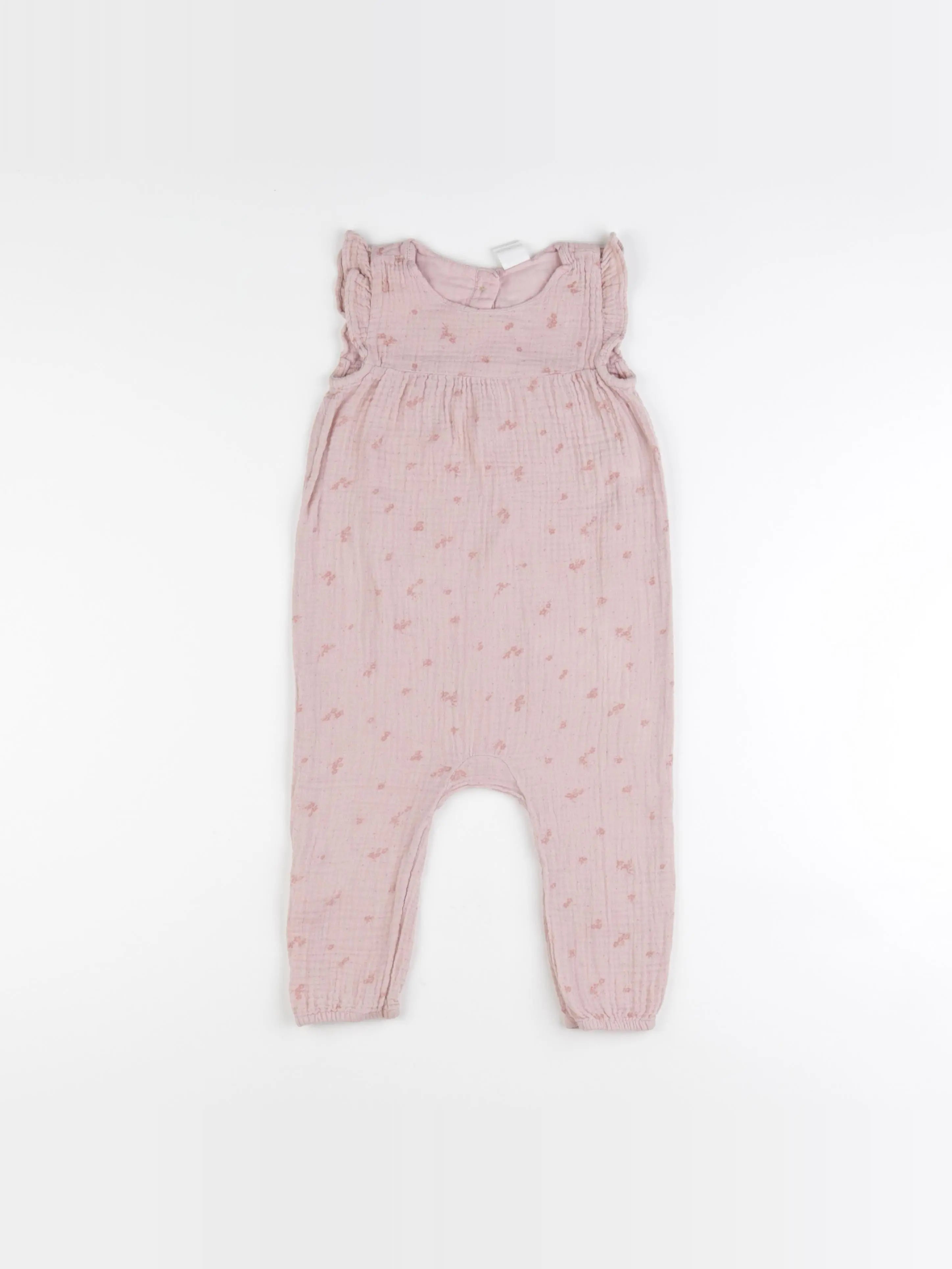 H&M - combinaison rose - 12/18 mois