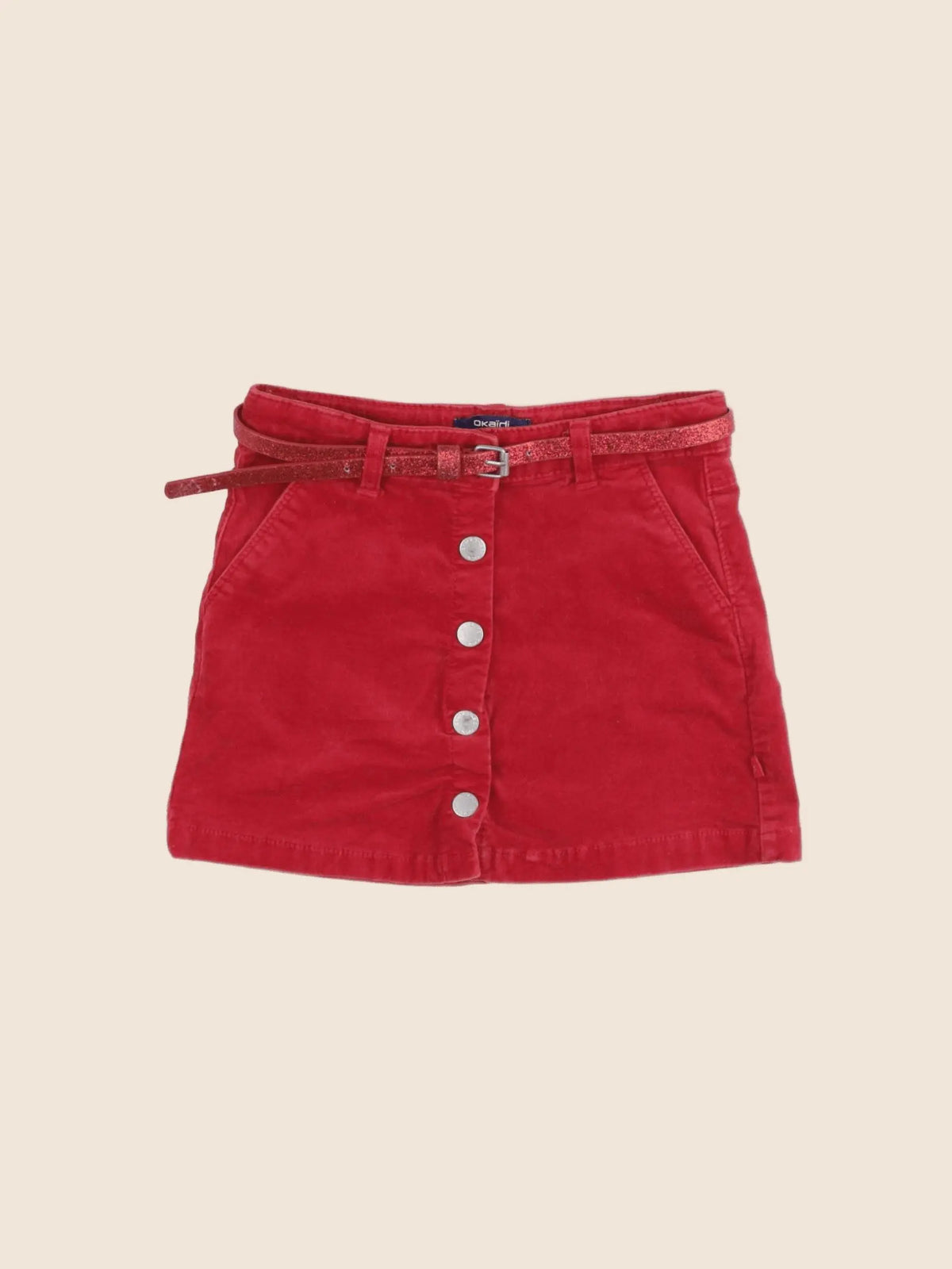 Okaidi - jupe rouge - 4 ans