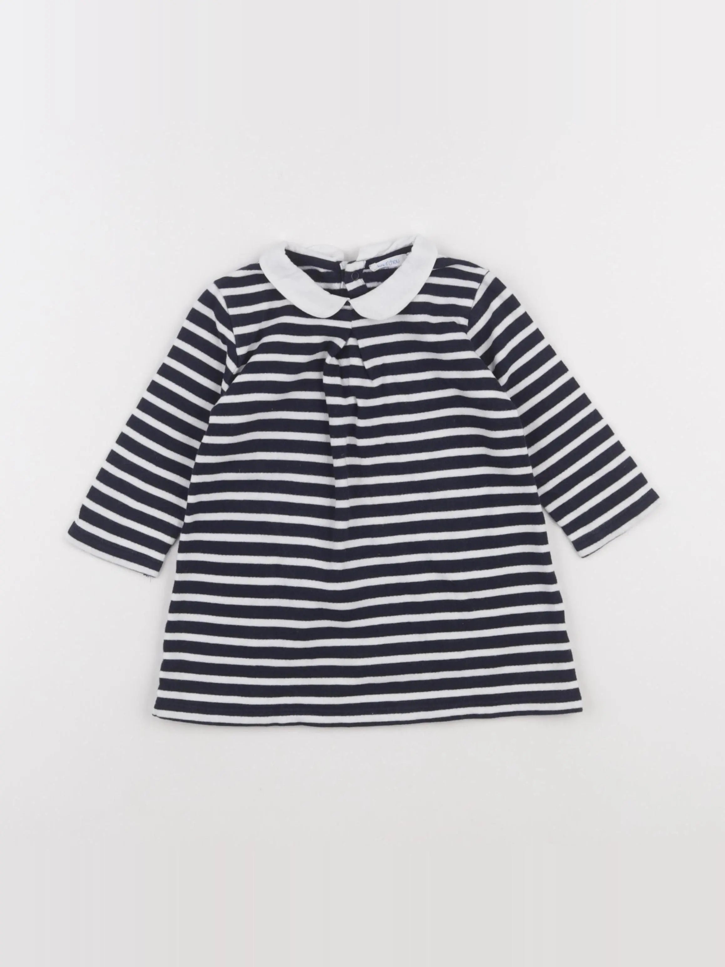 Boutchou - robe bleu - 12 mois