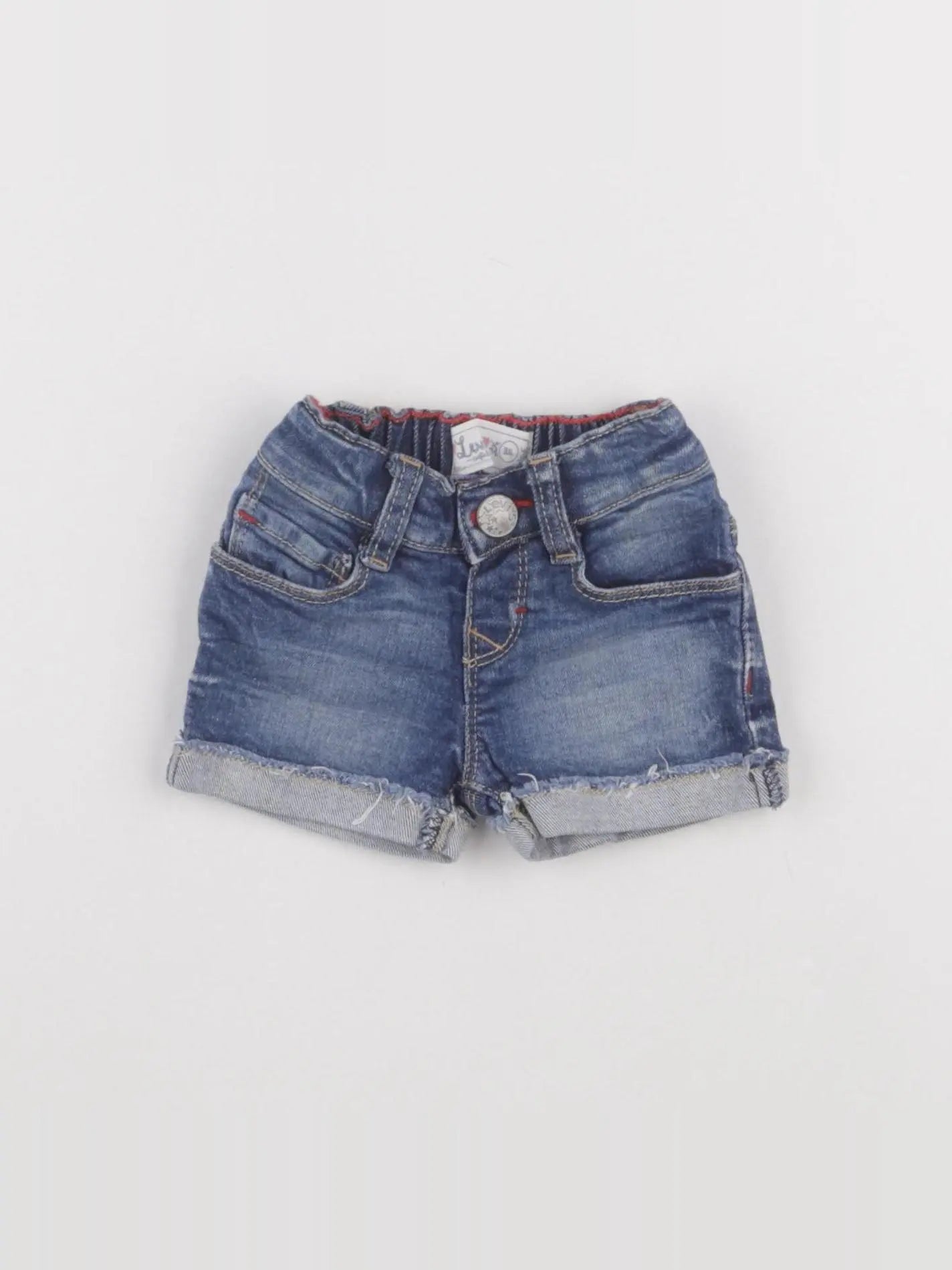 Levi's - short bleu - 3 mois