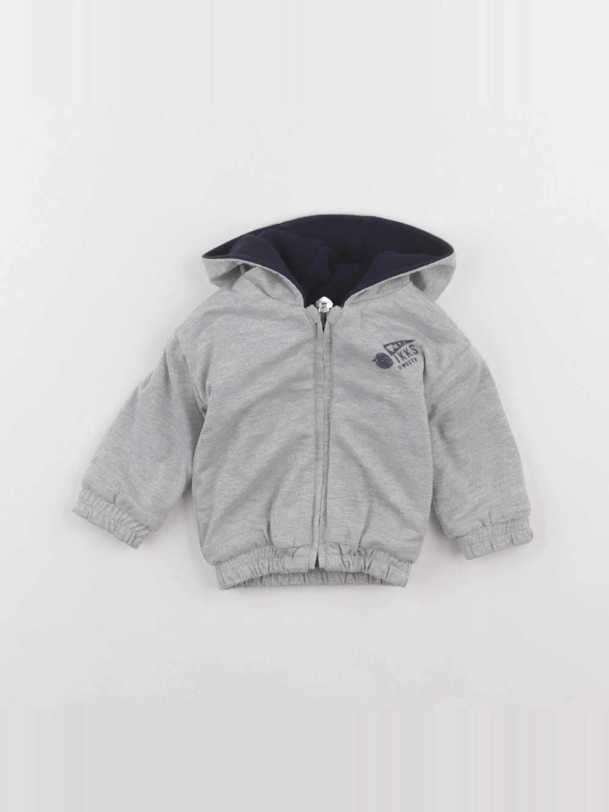 IKKS - polaire gris, bleu - 3 mois