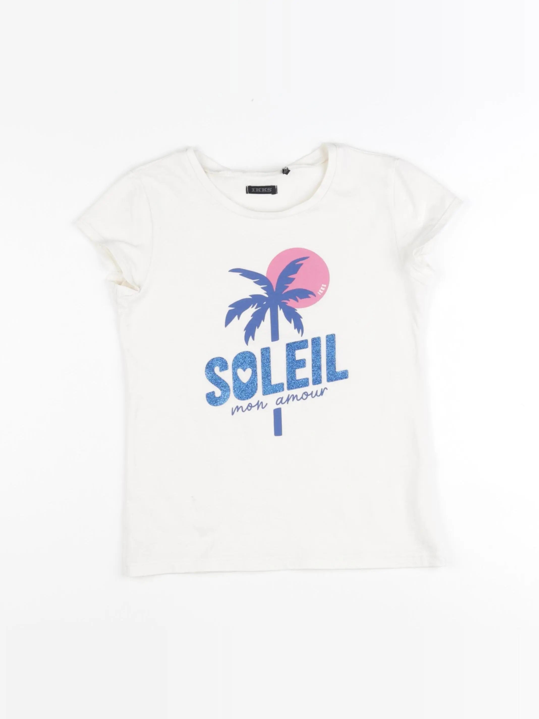 IKKS - tee-shirt blanc - 8 ans