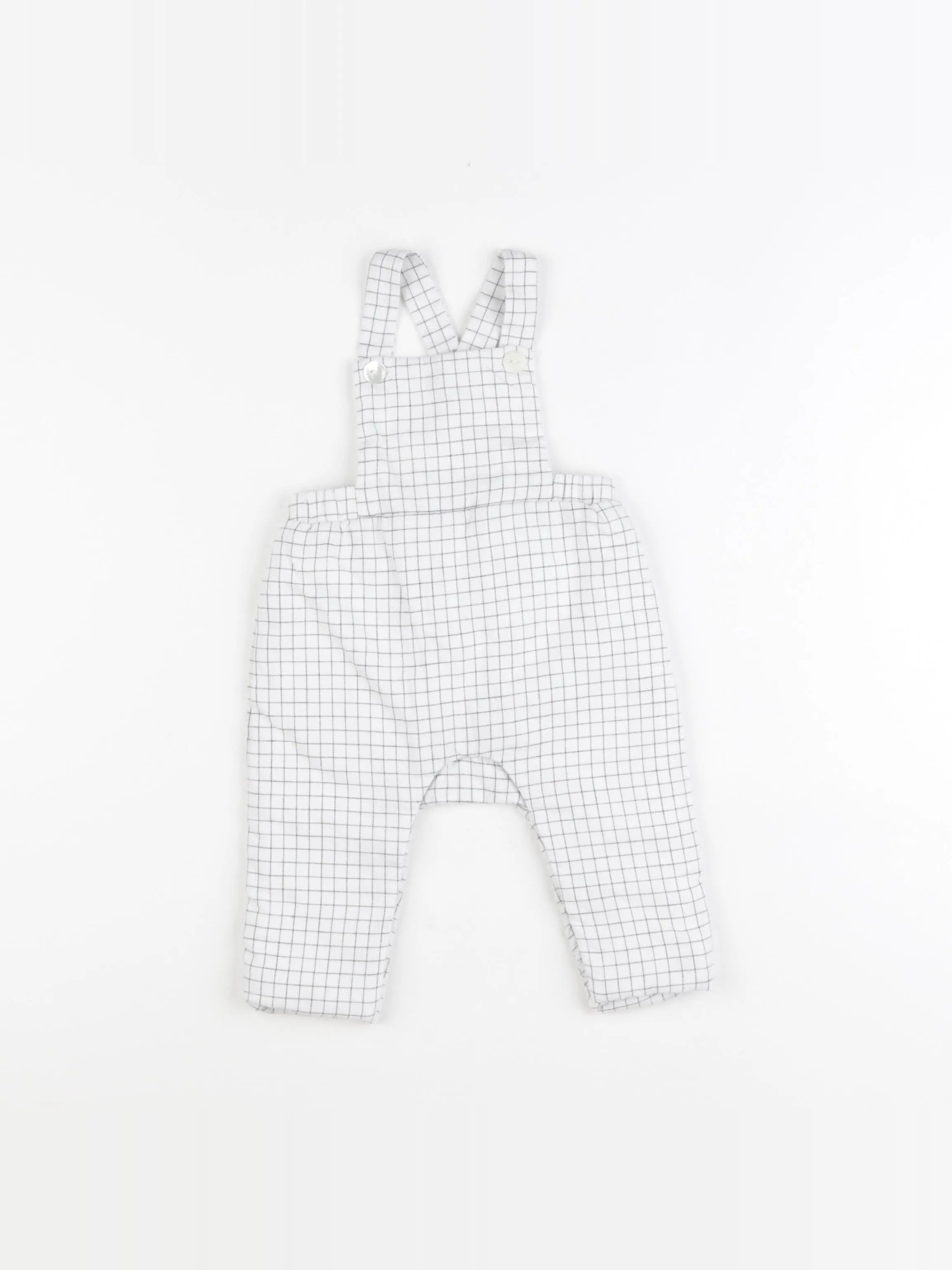 Jacadi - salopette blanc - 6 mois