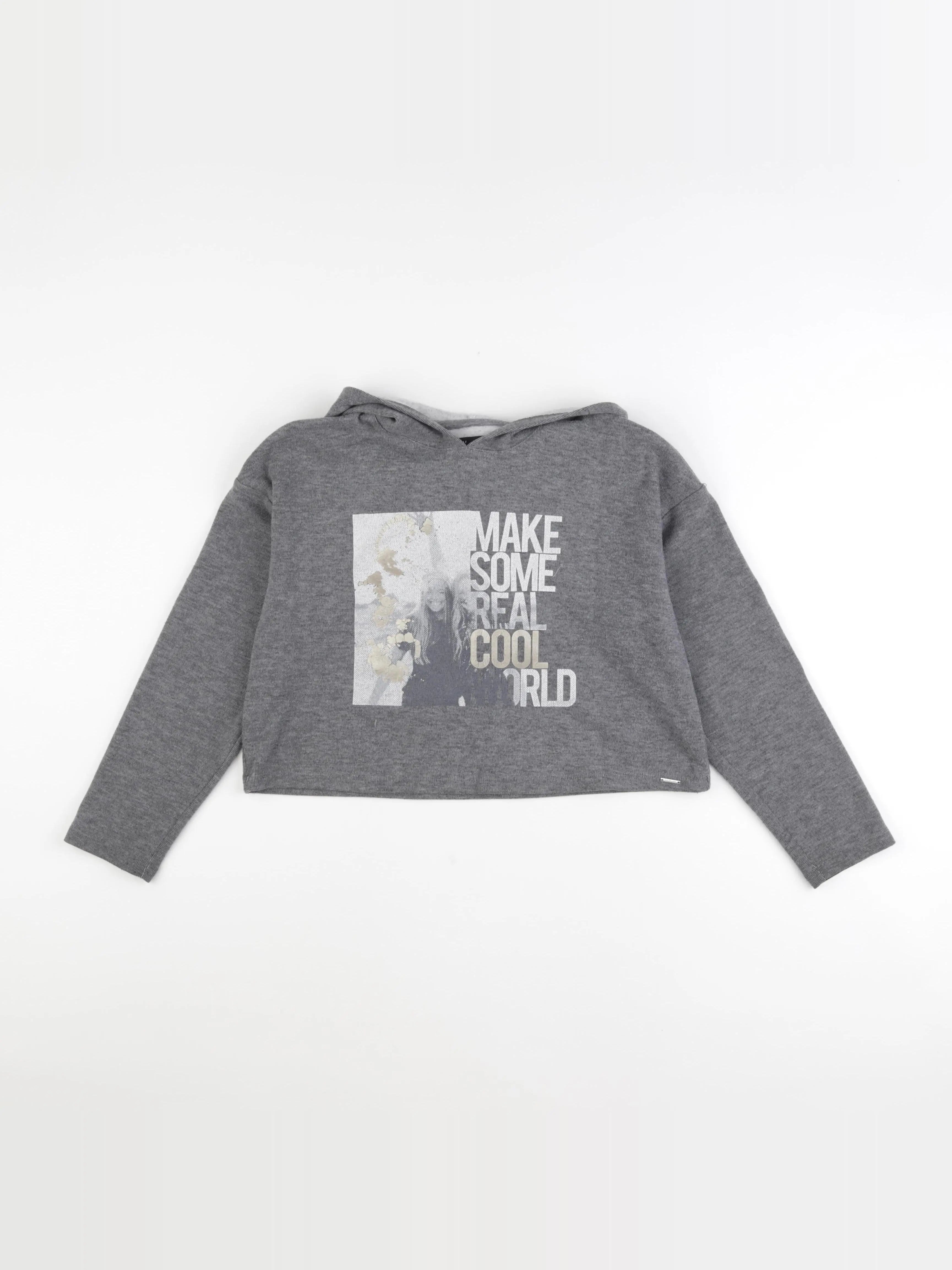 IKKS - sweat gris - 10 ans