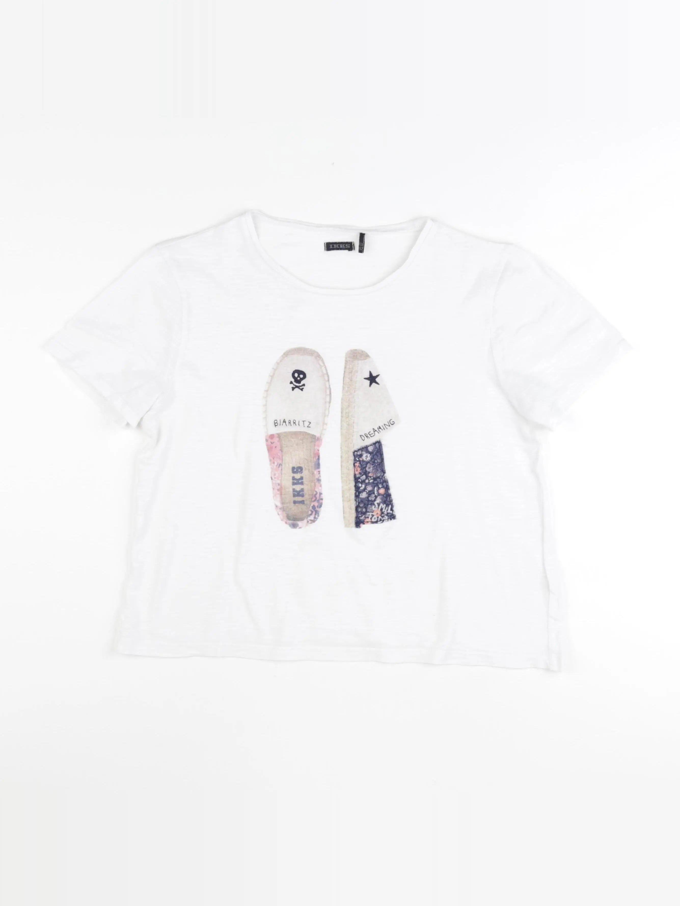 IKKS - tee-shirt blanc - 12 ans