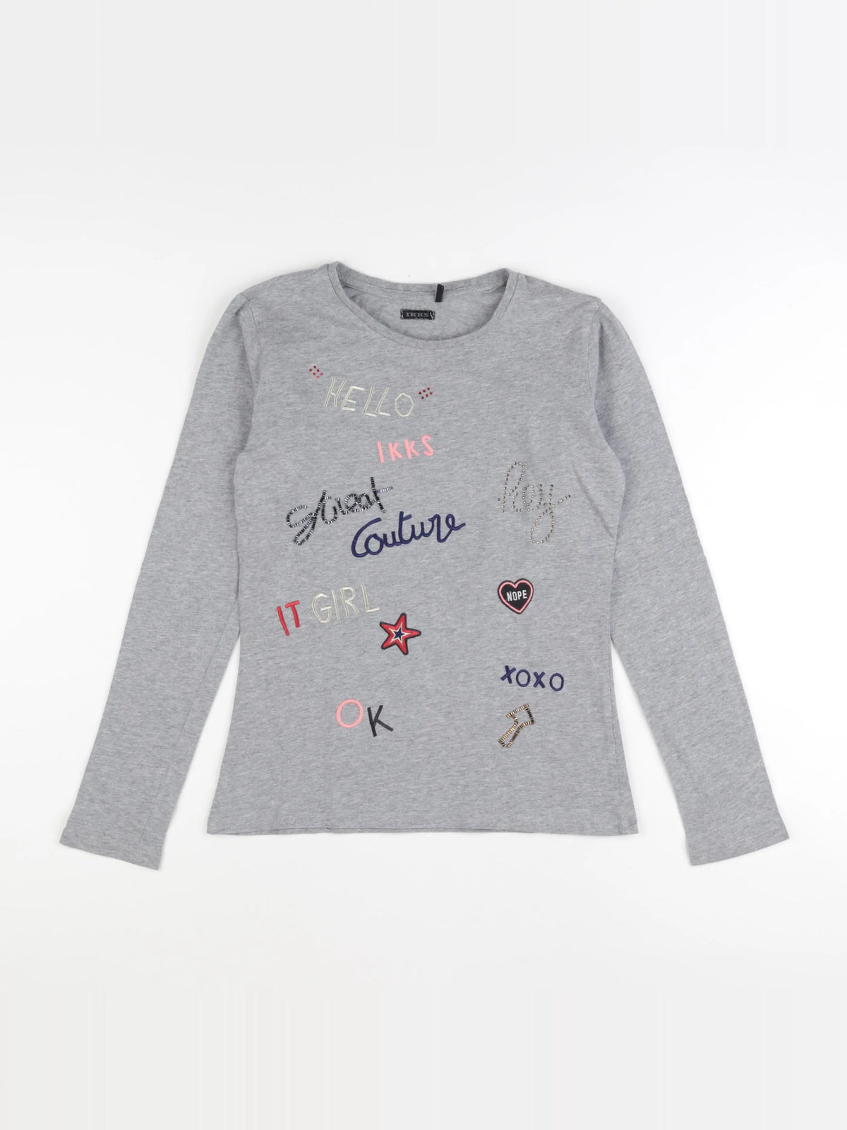 IKKS - tee-shirt gris - 12 ans