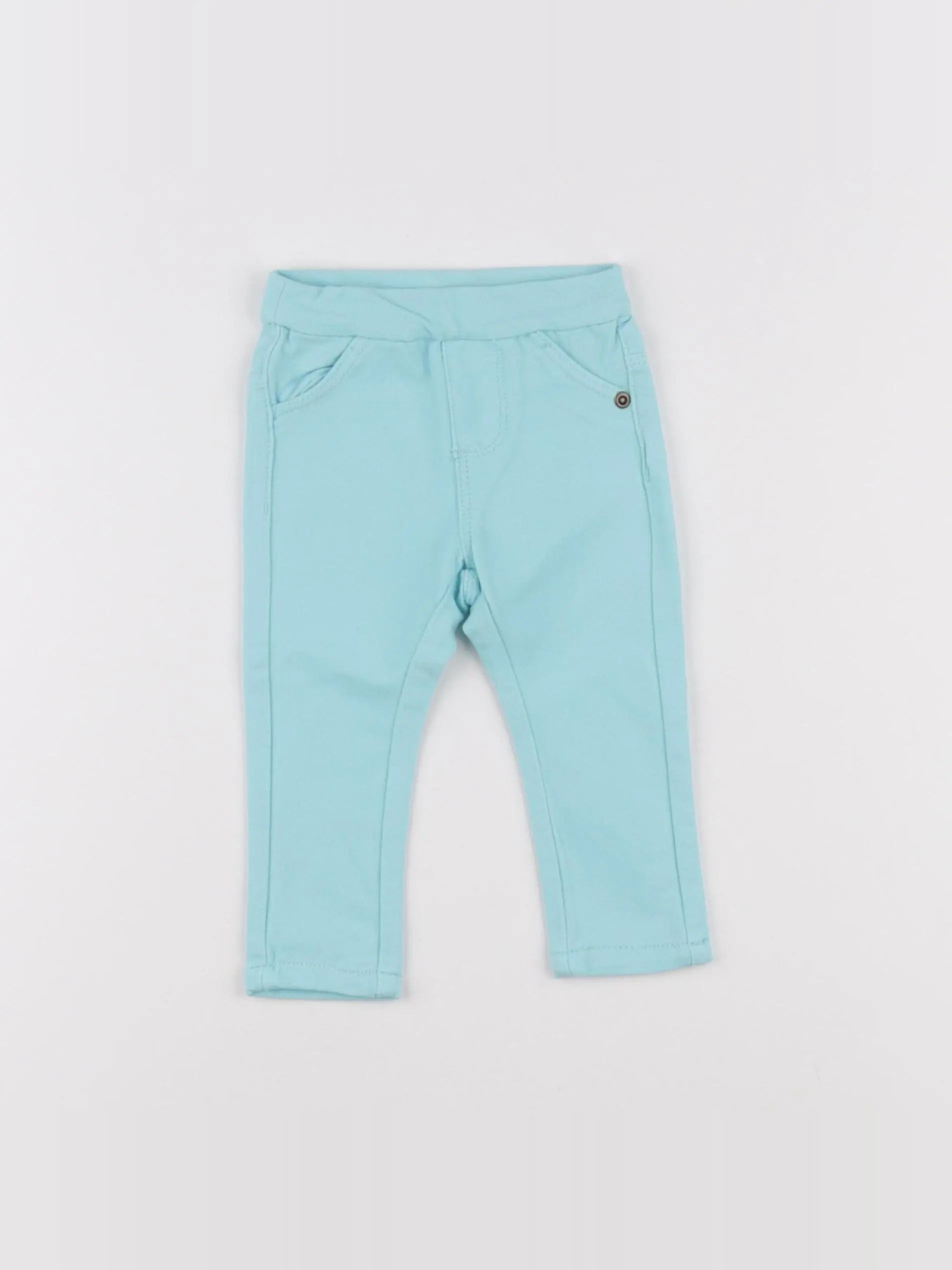 Vertbaudet - jegging bleu - 3/6 mois