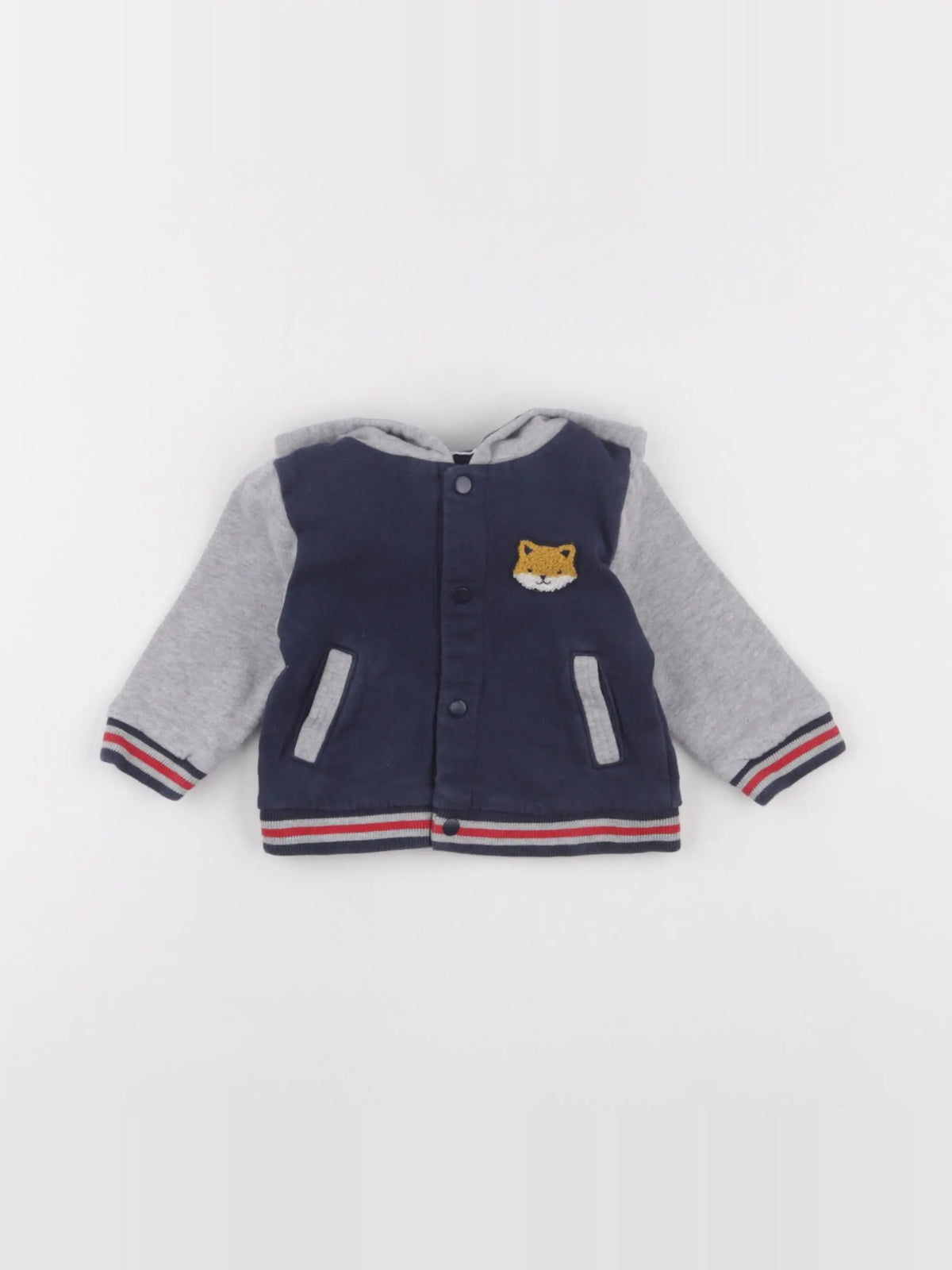 Boutchou - sweat bleu, gris - 6 mois