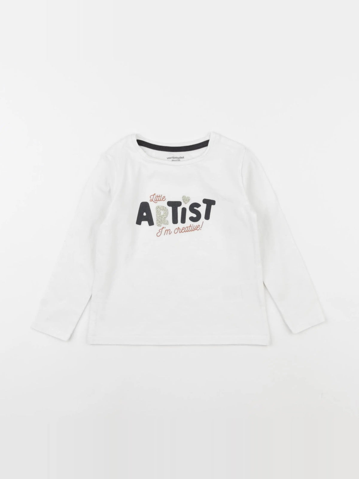 Vertbaudet - tee-shirt blanc - 3 ans