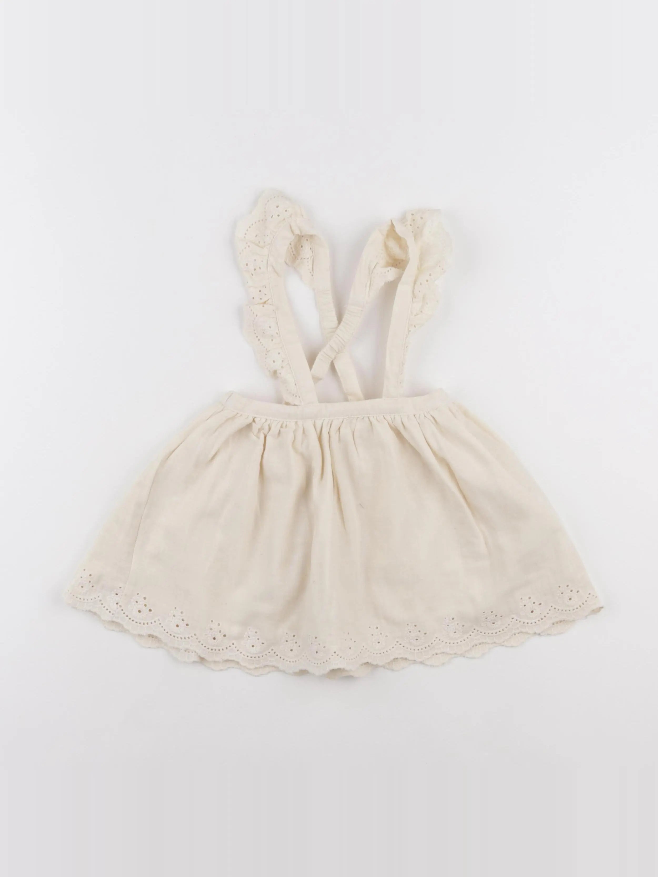 Vertbaudet - robe beige - 18 mois