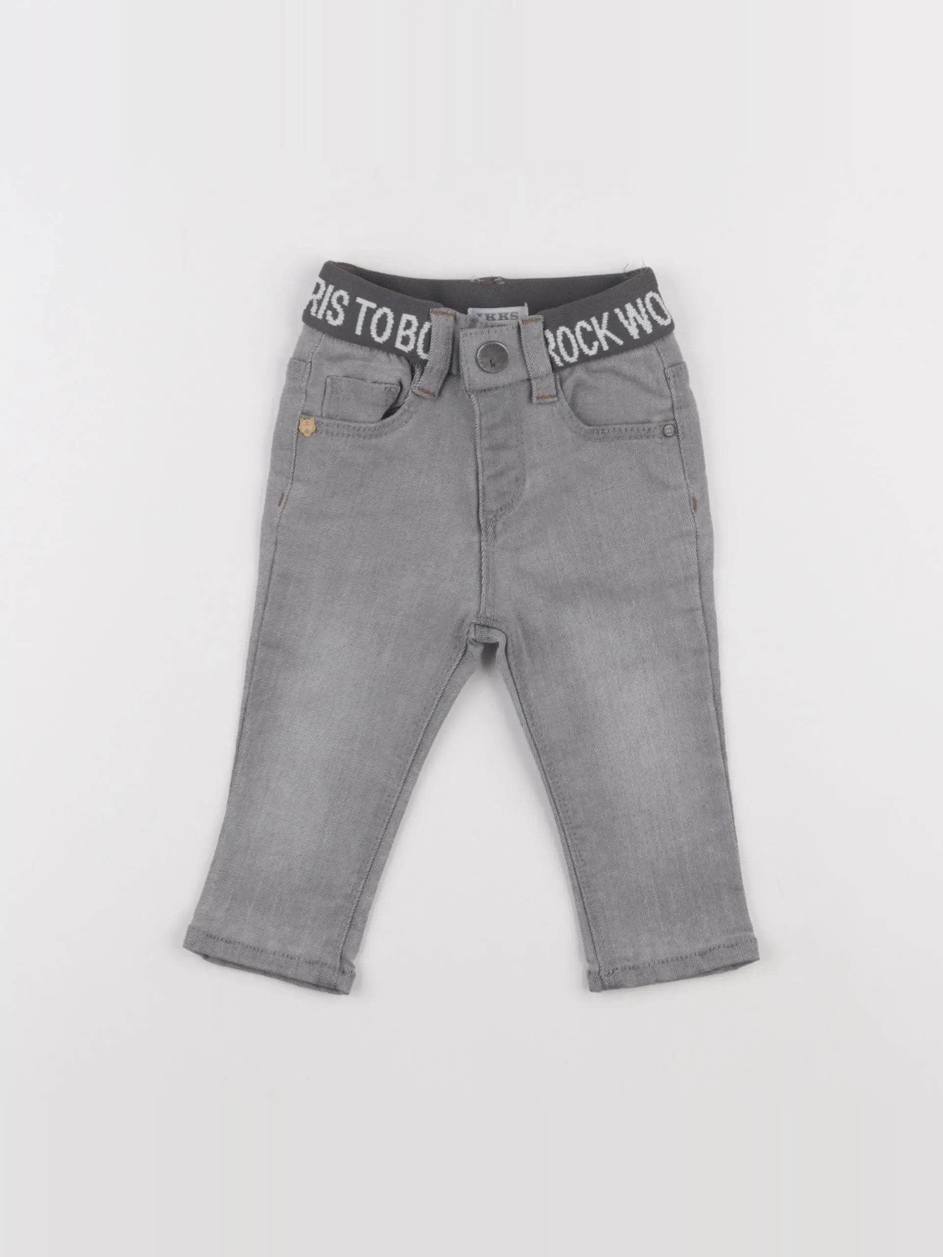 IKKS - jean gris - 6 mois