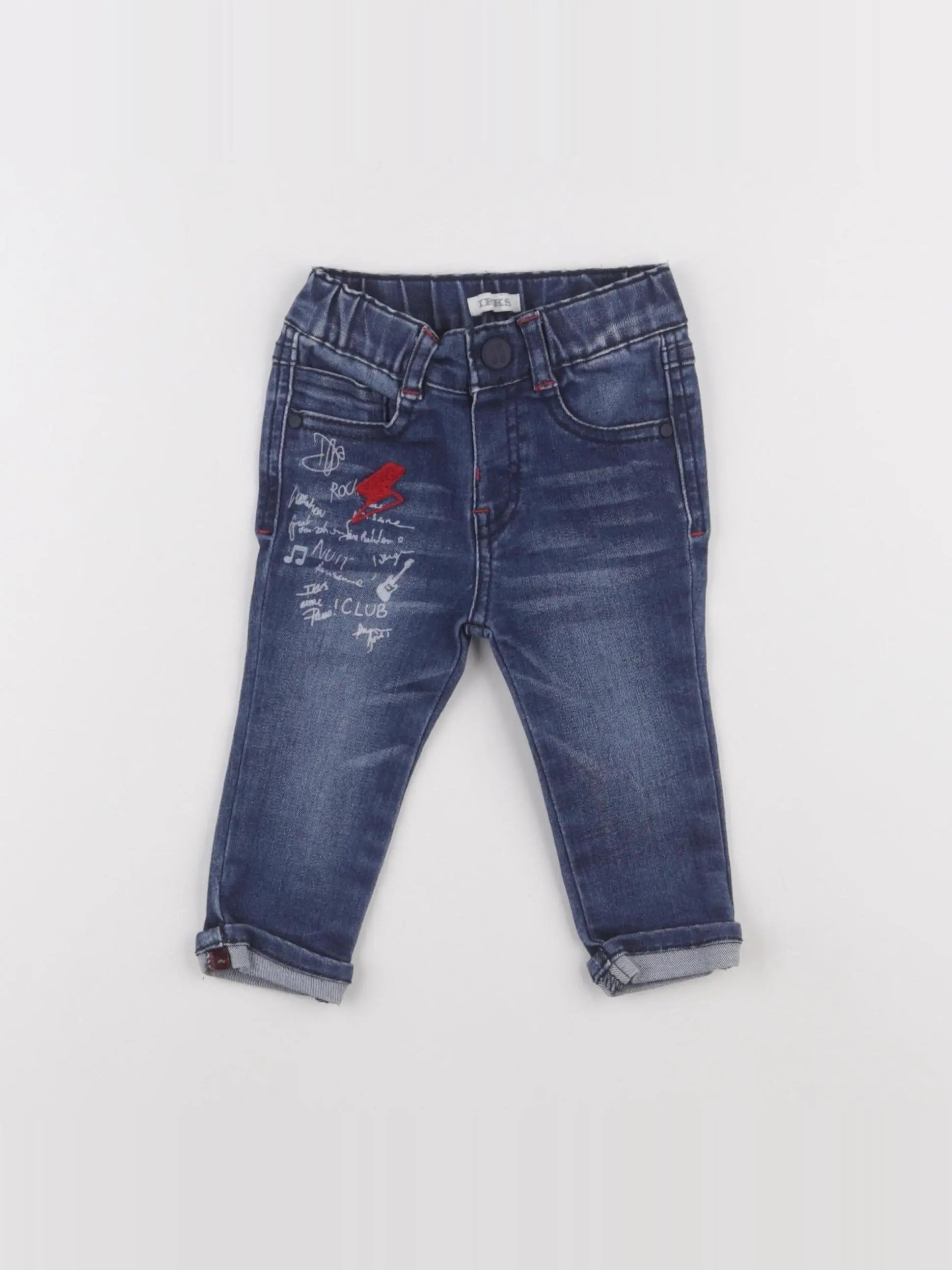 IKKS - jean bleu - 6 mois