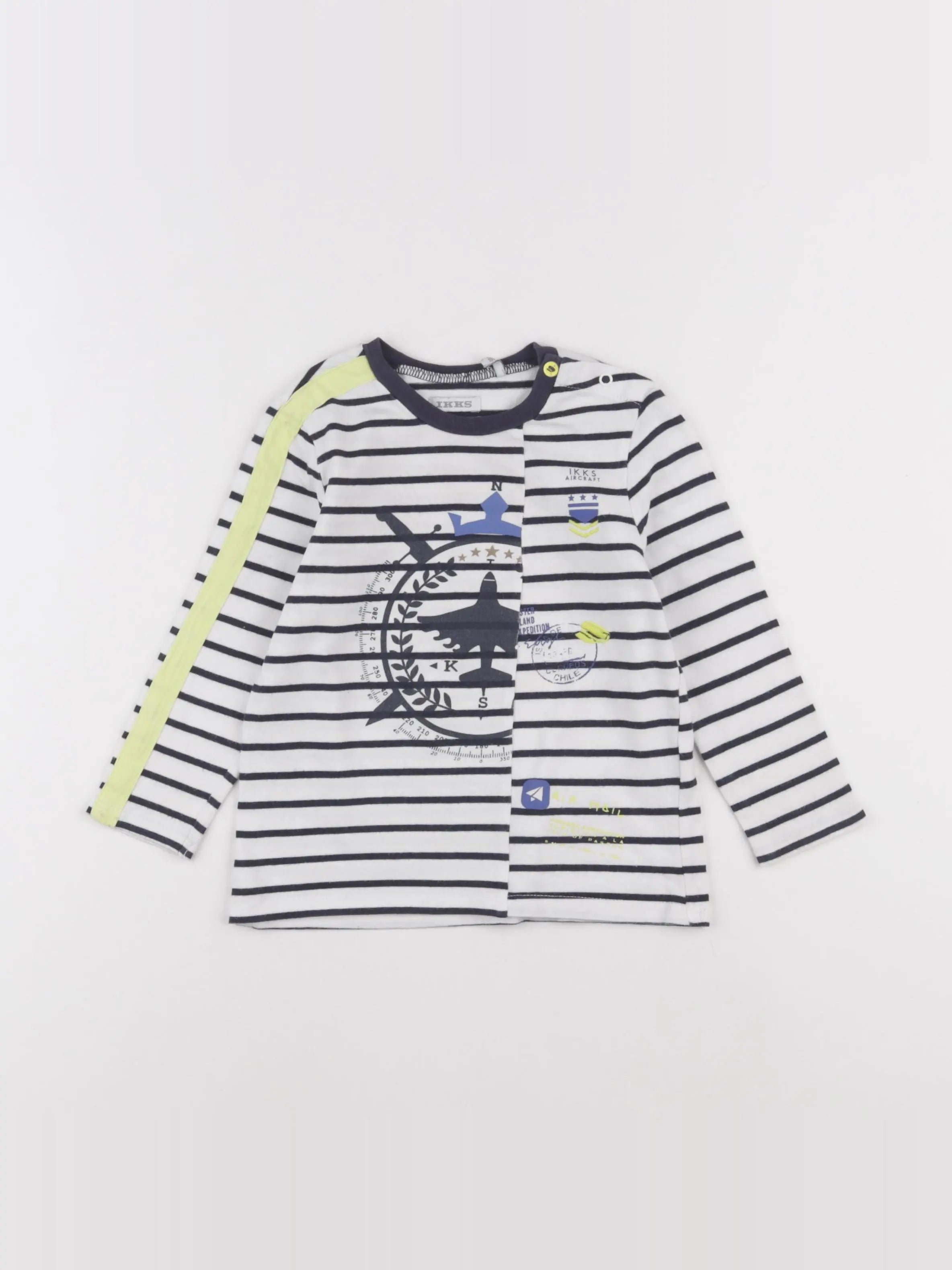 IKKS - tee-shirt blanc - 2 ans