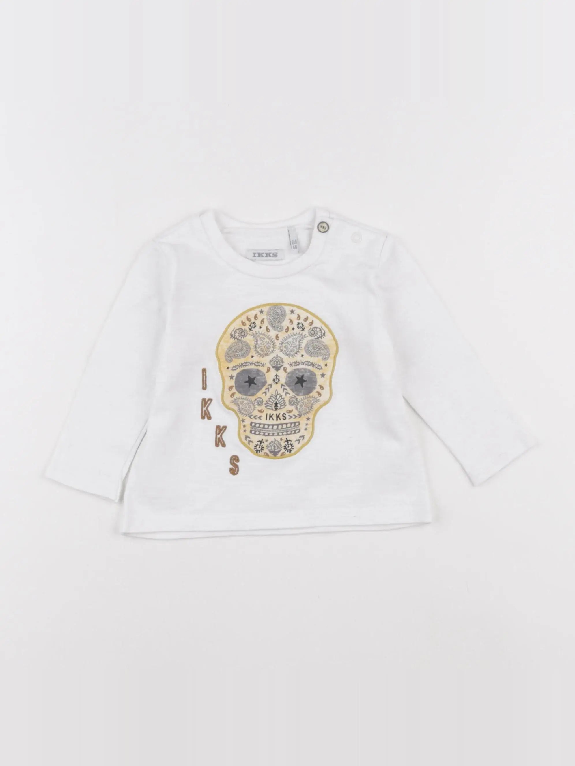 IKKS - tee-shirt blanc - 6 mois