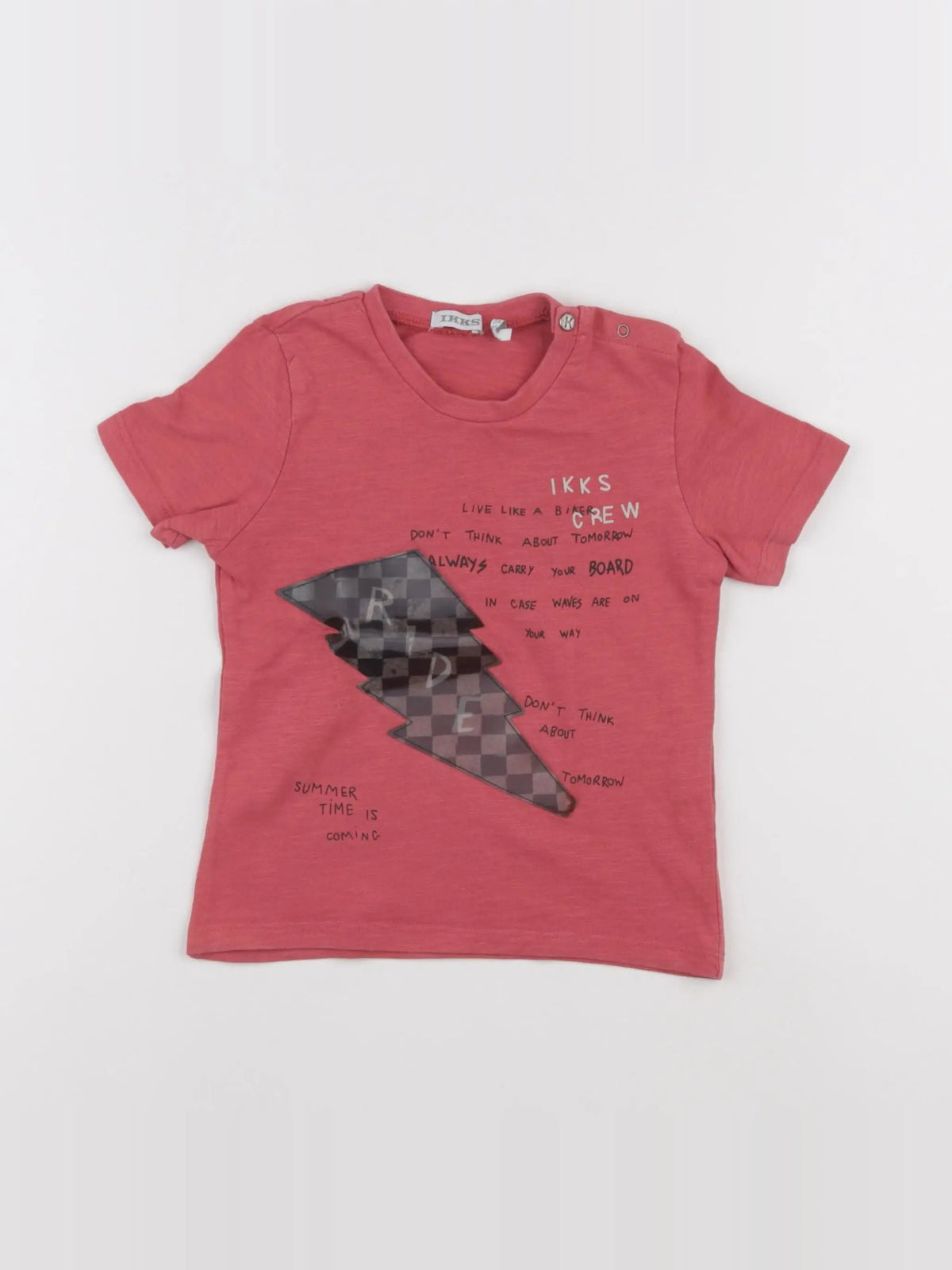 IKKS - tee-shirt rouge - 2 ans