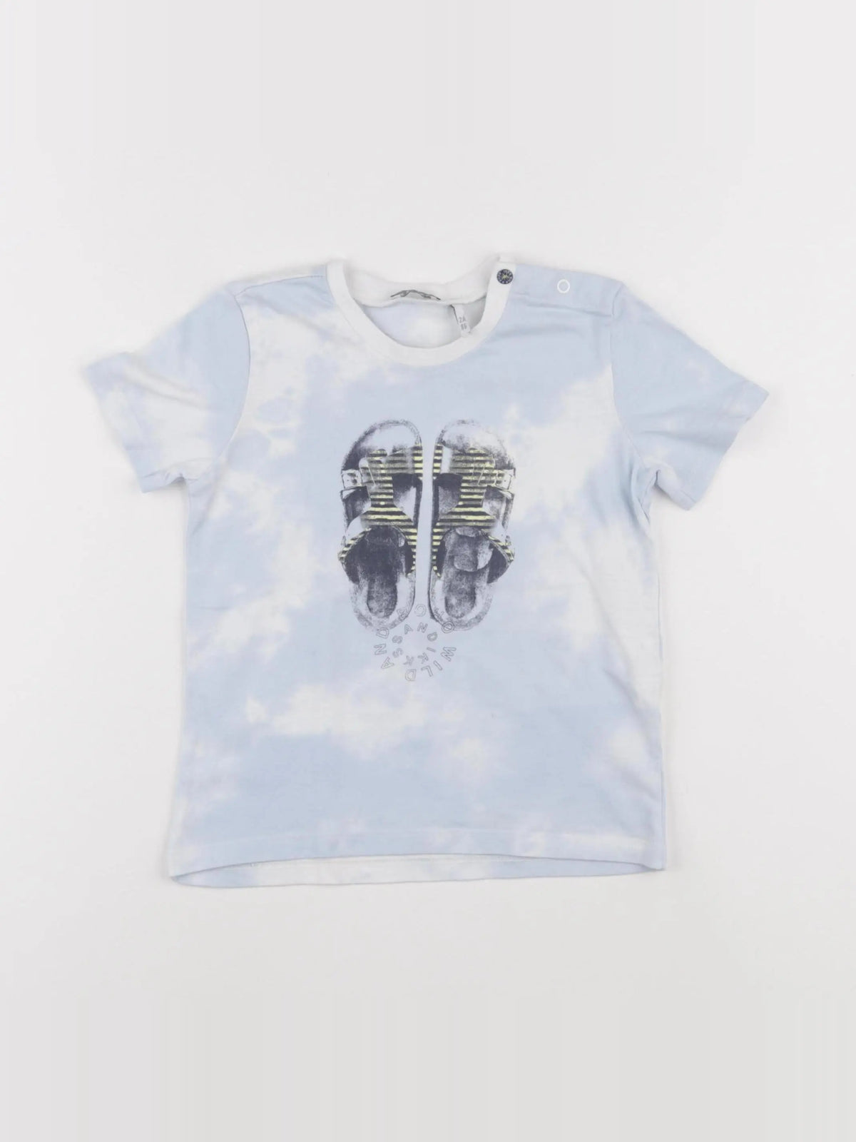 IKKS - tee-shirt bleu - 2 ans
