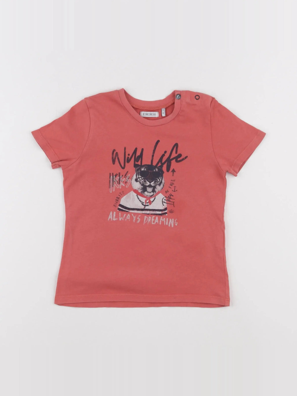 IKKS - tee-shirt rouge - 2 ans