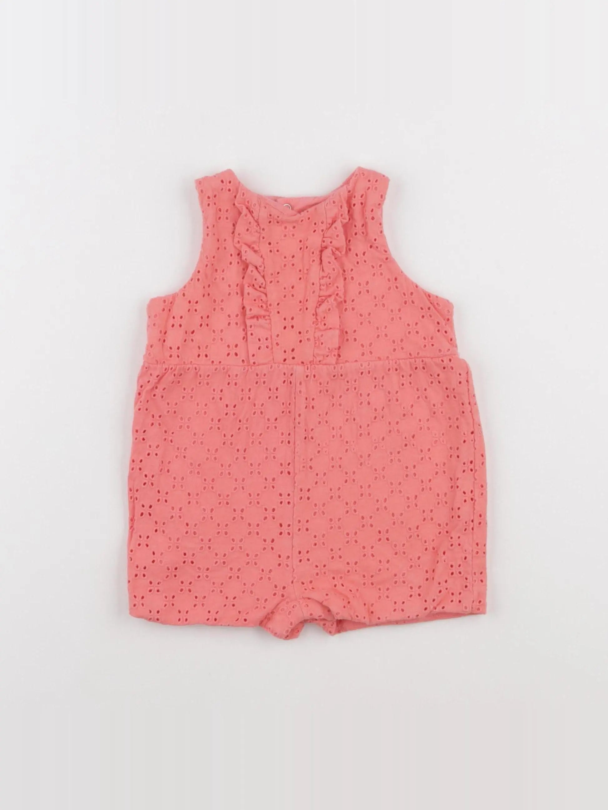 Vertbaudet - combinaison rose - 9 mois
