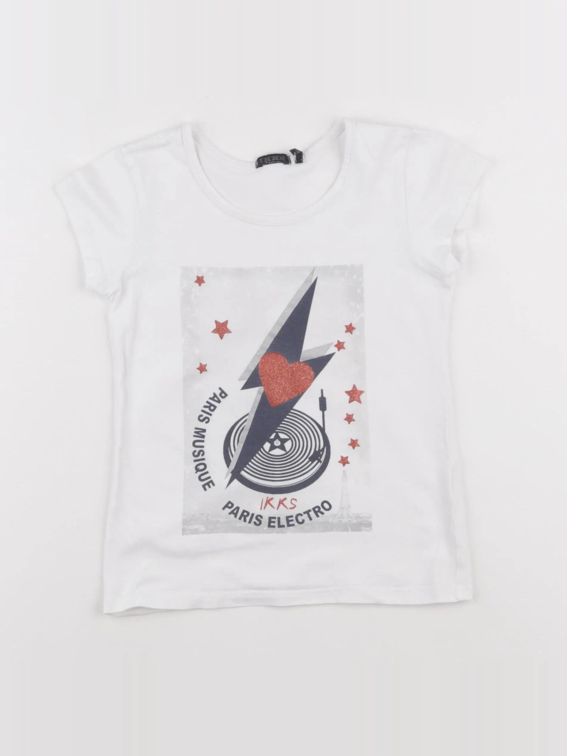 IKKS - tee-shirt blanc - 6 ans