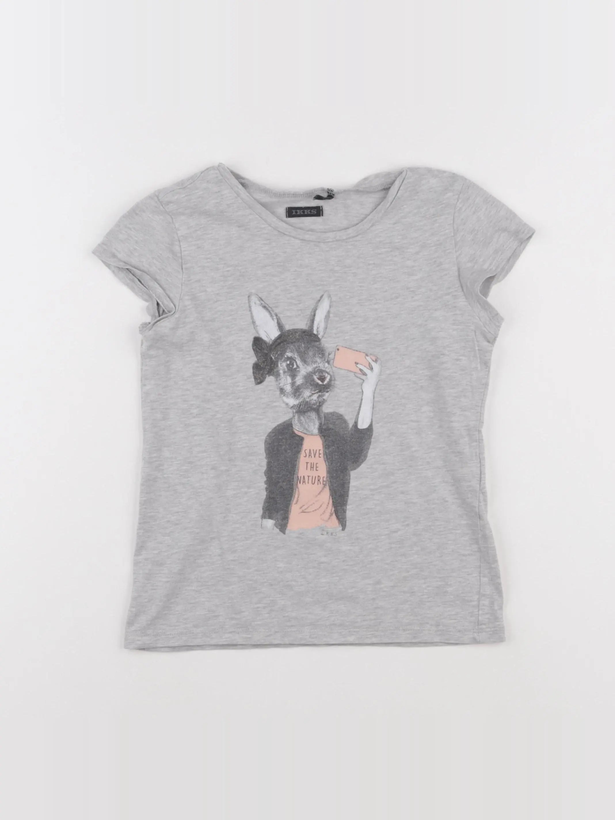 IKKS - tee-shirt gris - 8 ans