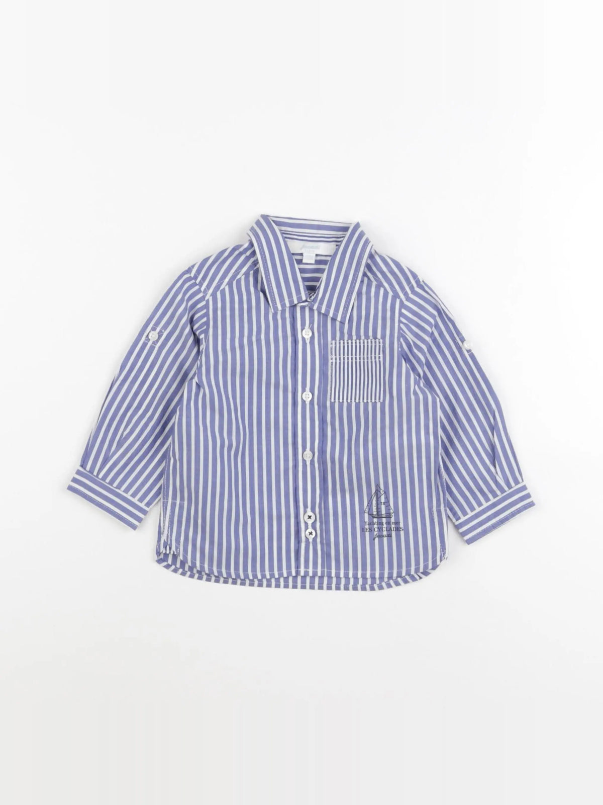 Jacadi - chemise bleu - 6 mois