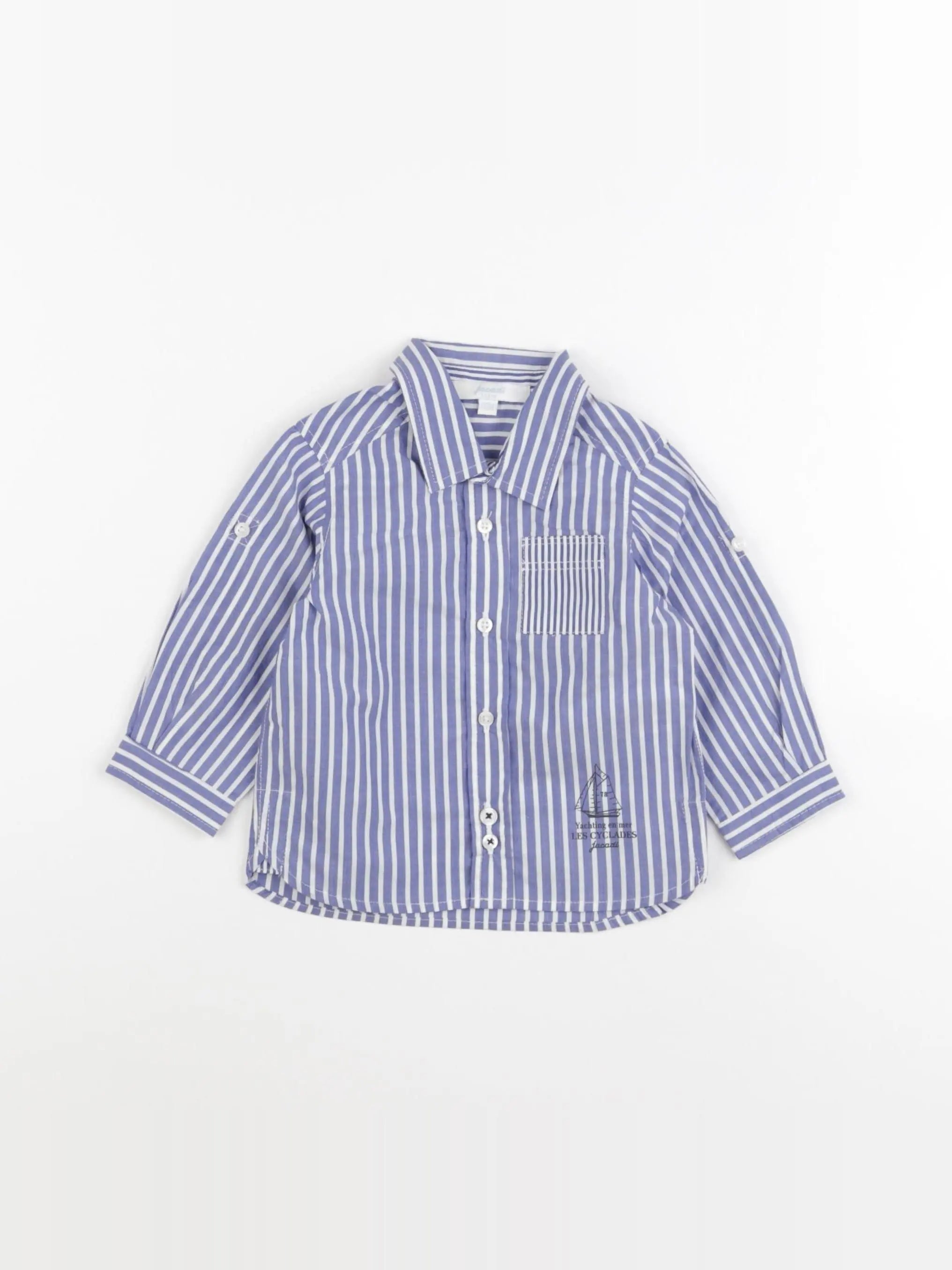 Jacadi - chemise bleu - 6 mois