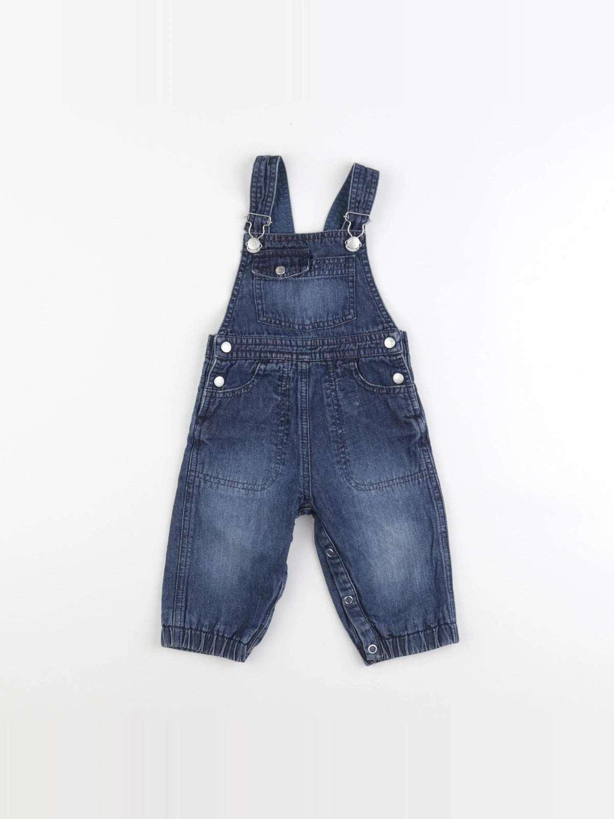 Petit Bateau - salopette bleu - 6 mois