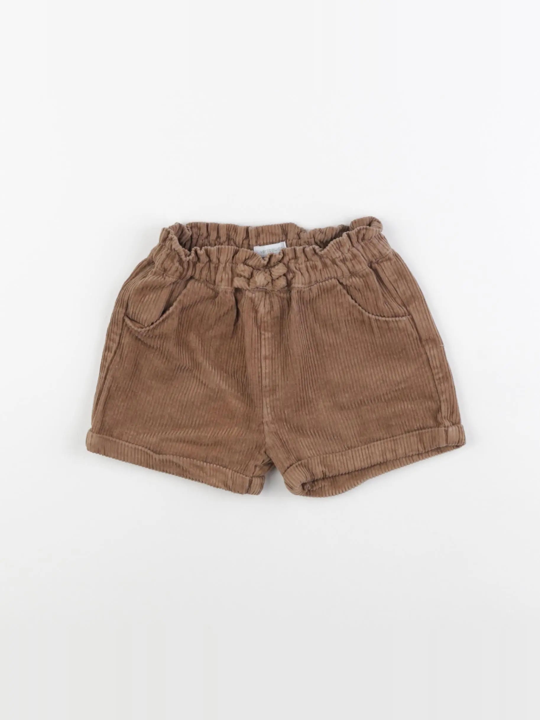 Vertbaudet - short marron - 24 mois