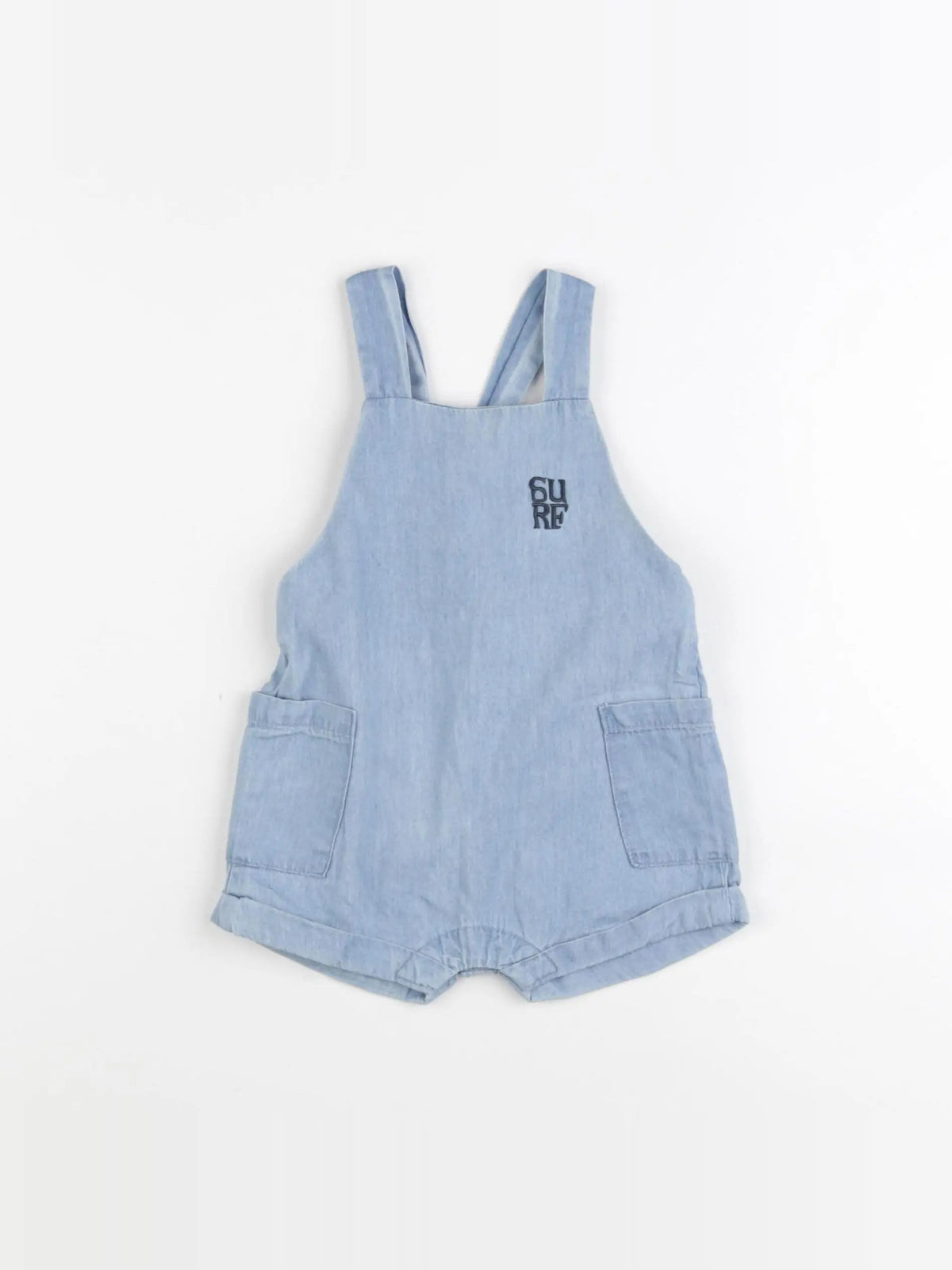 Vertbaudet - salopette bleu - 6 mois