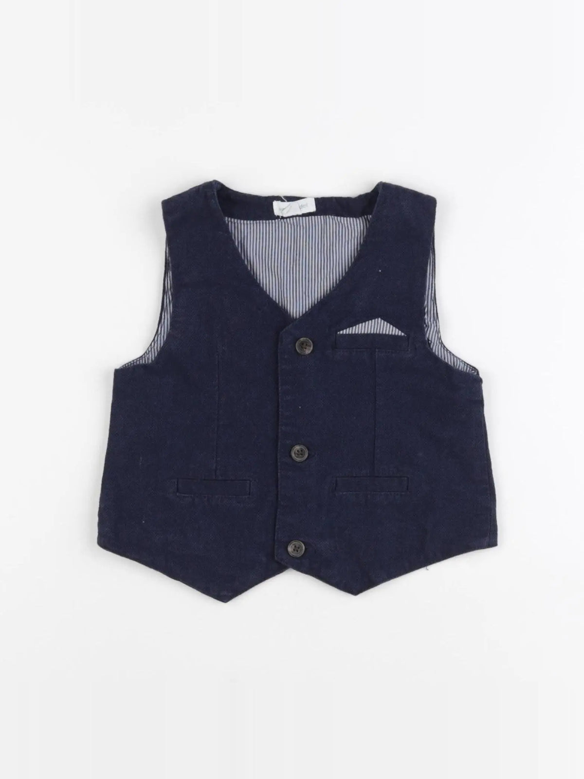 Vertbaudet - gilet bleu - 18 mois