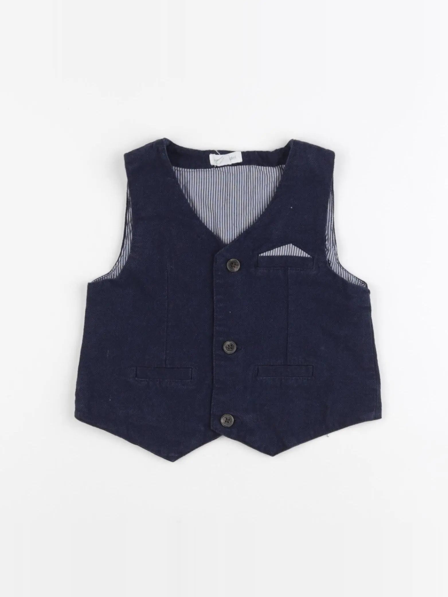 Vertbaudet - gilet bleu - 18 mois