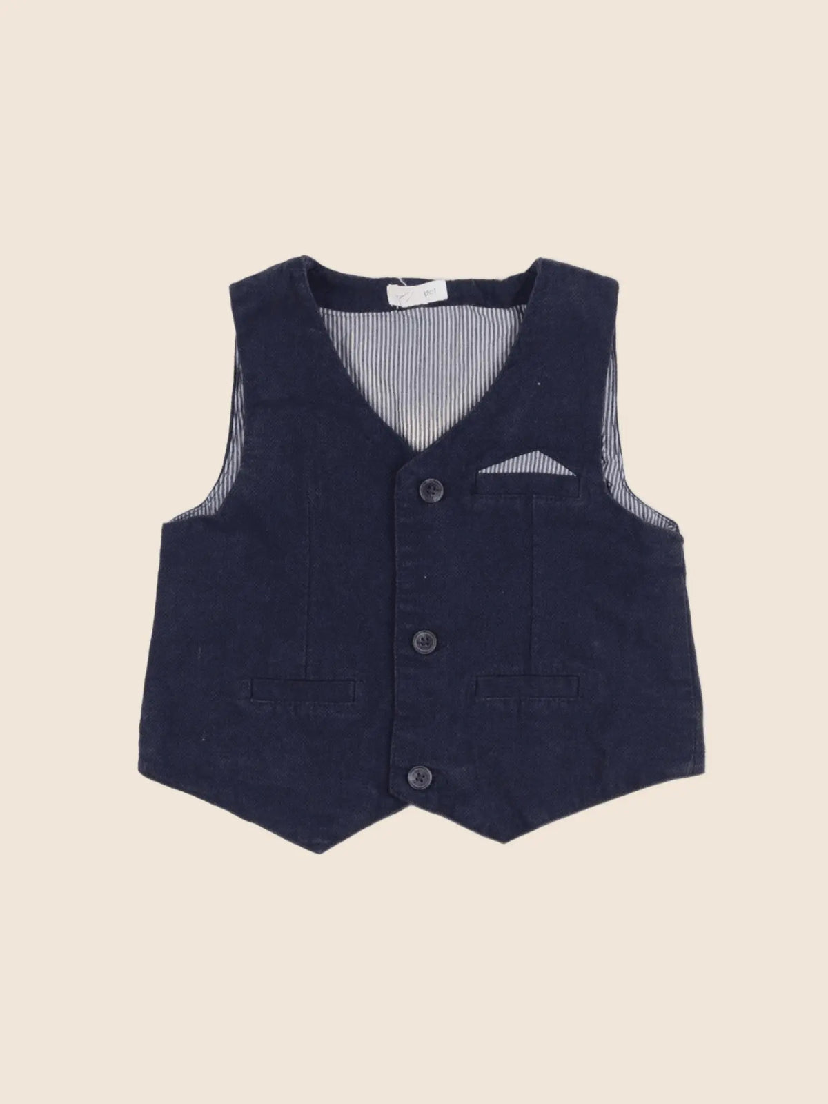 Vertbaudet - gilet bleu - 18 mois
