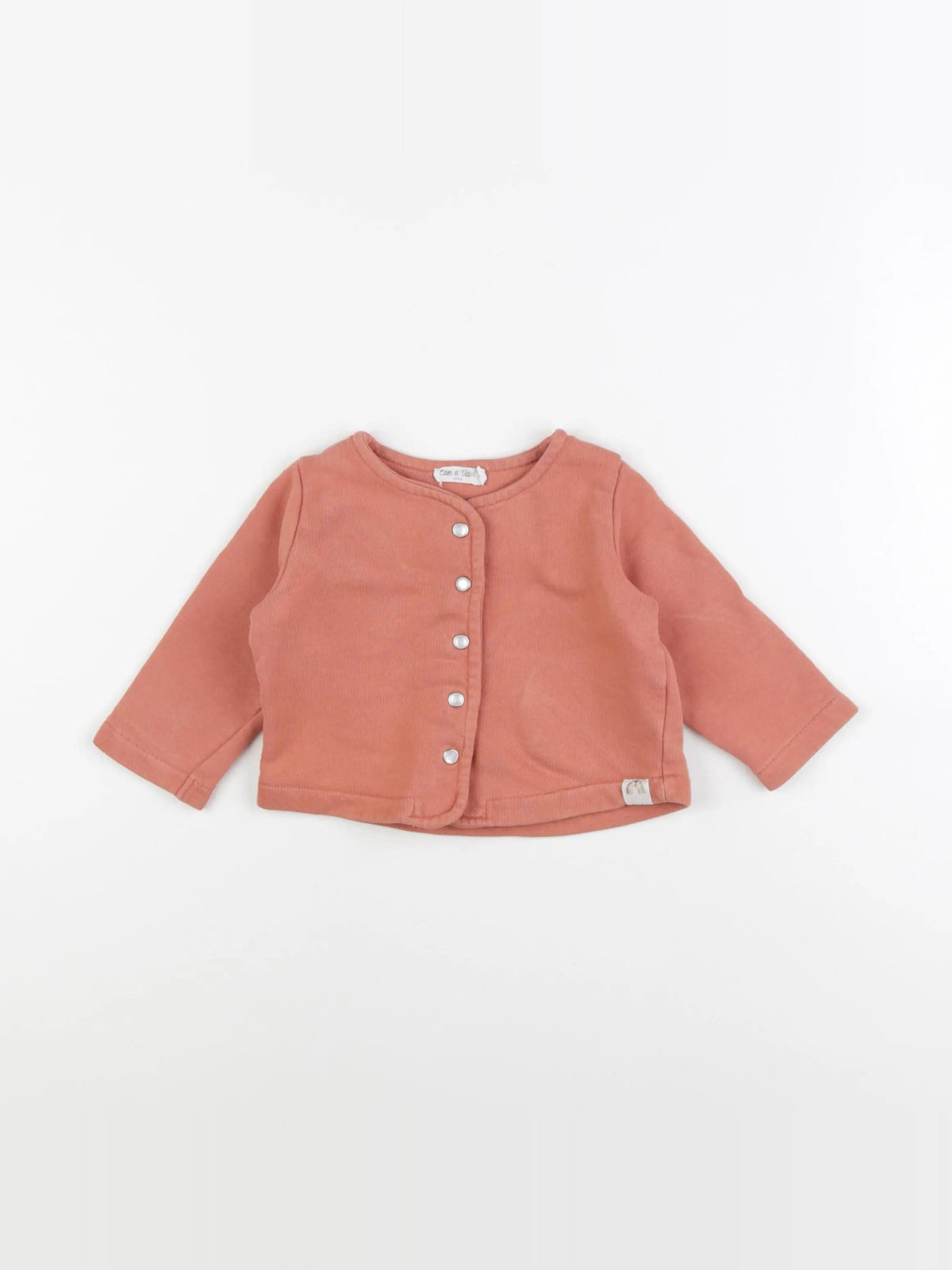Eden & Victor - sweat orange - 6 mois