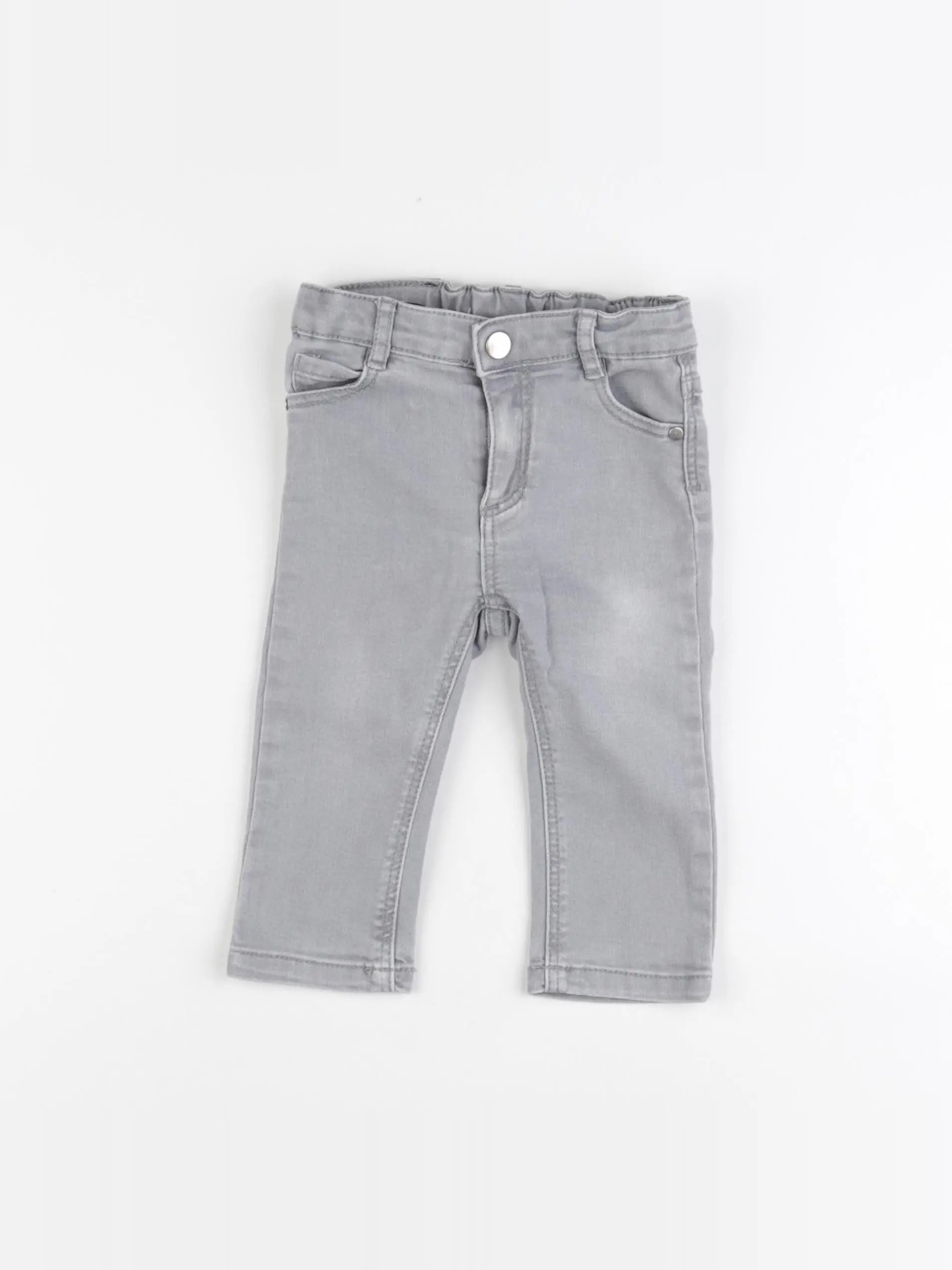 Jacadi - jean gris - 12 mois